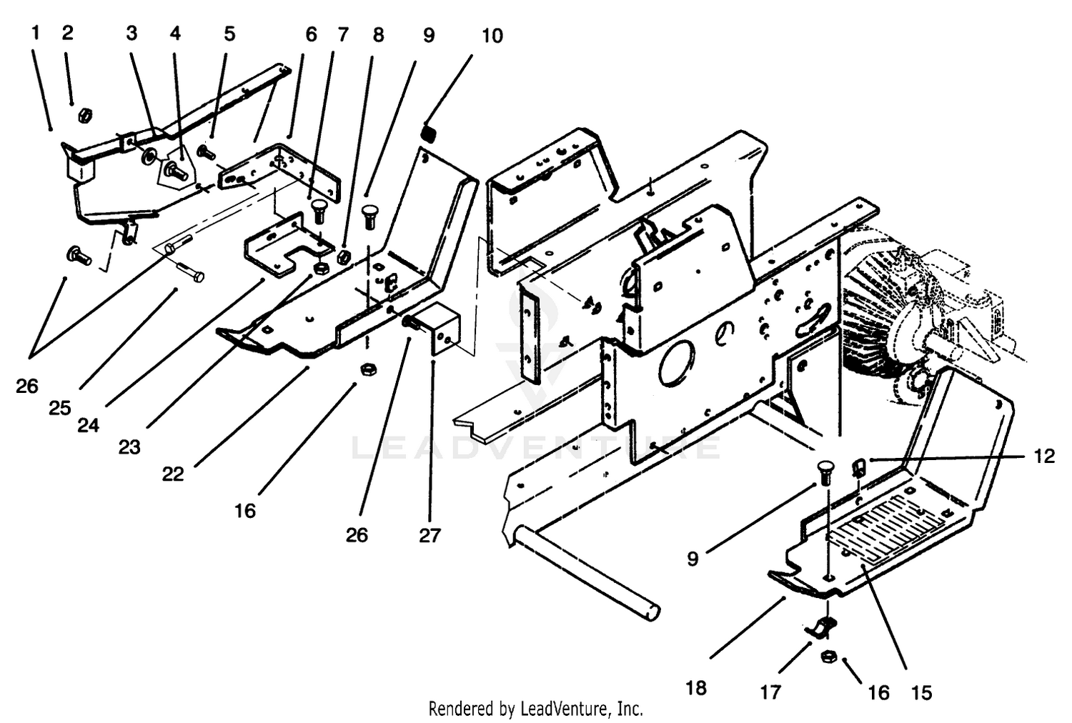 Belt Guard  Footrests