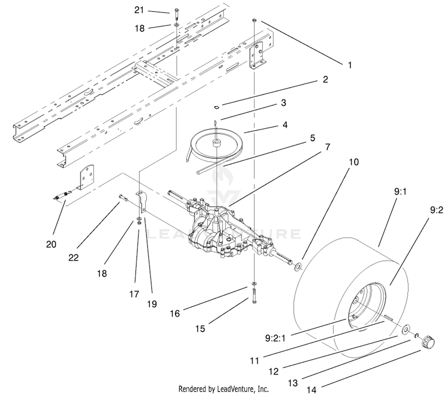 5 Speed Transaxle Assembly