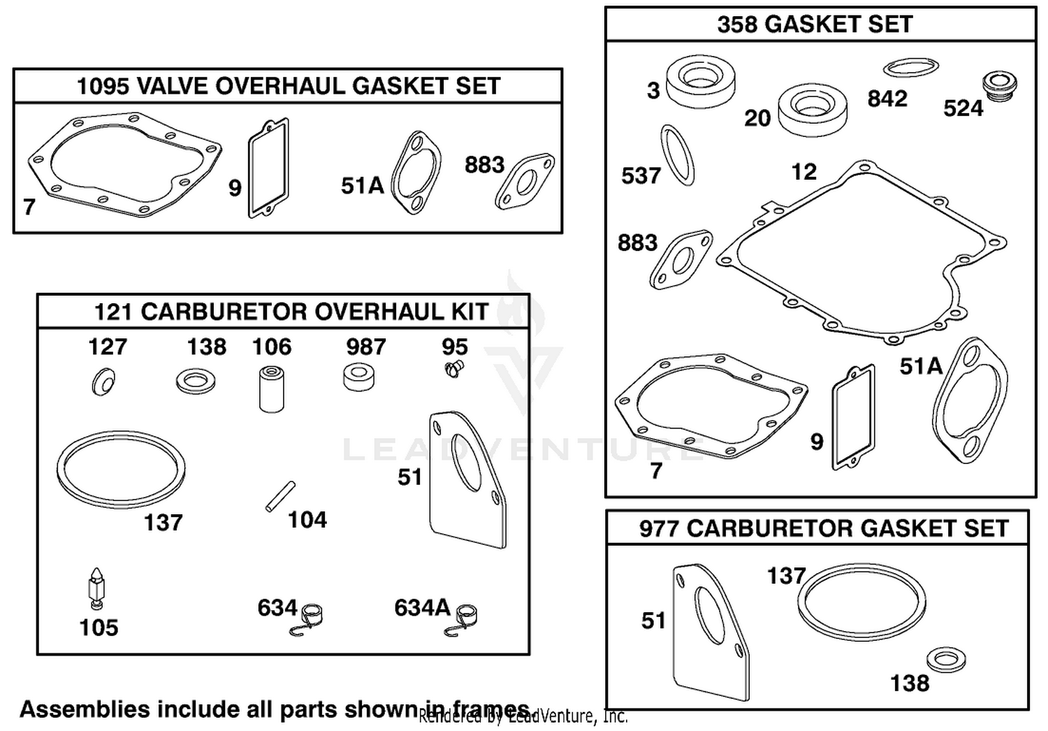 Engine Briggs  Stratton Model 195707-0421-E1 8