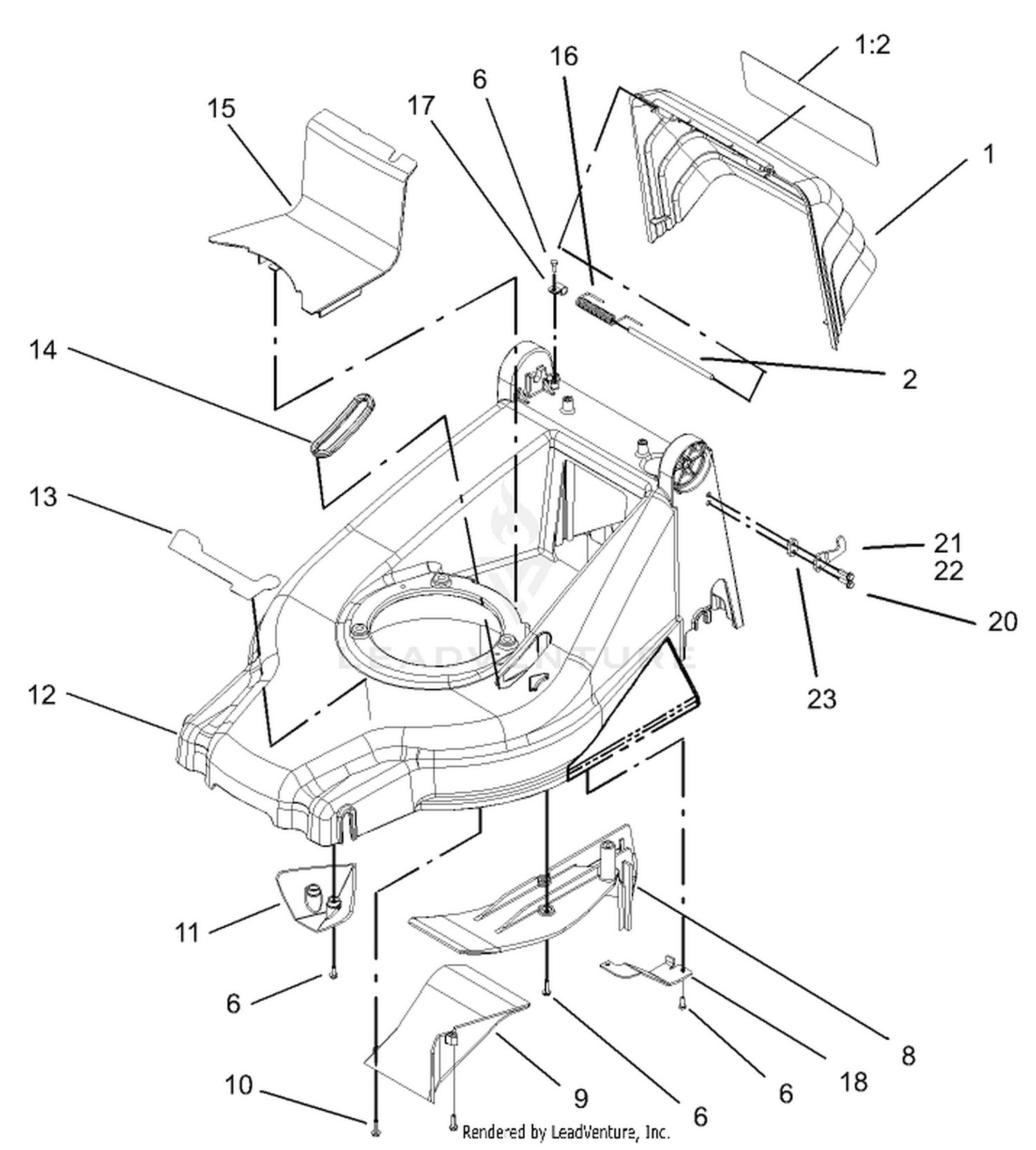 Deck and Kicker Assembly