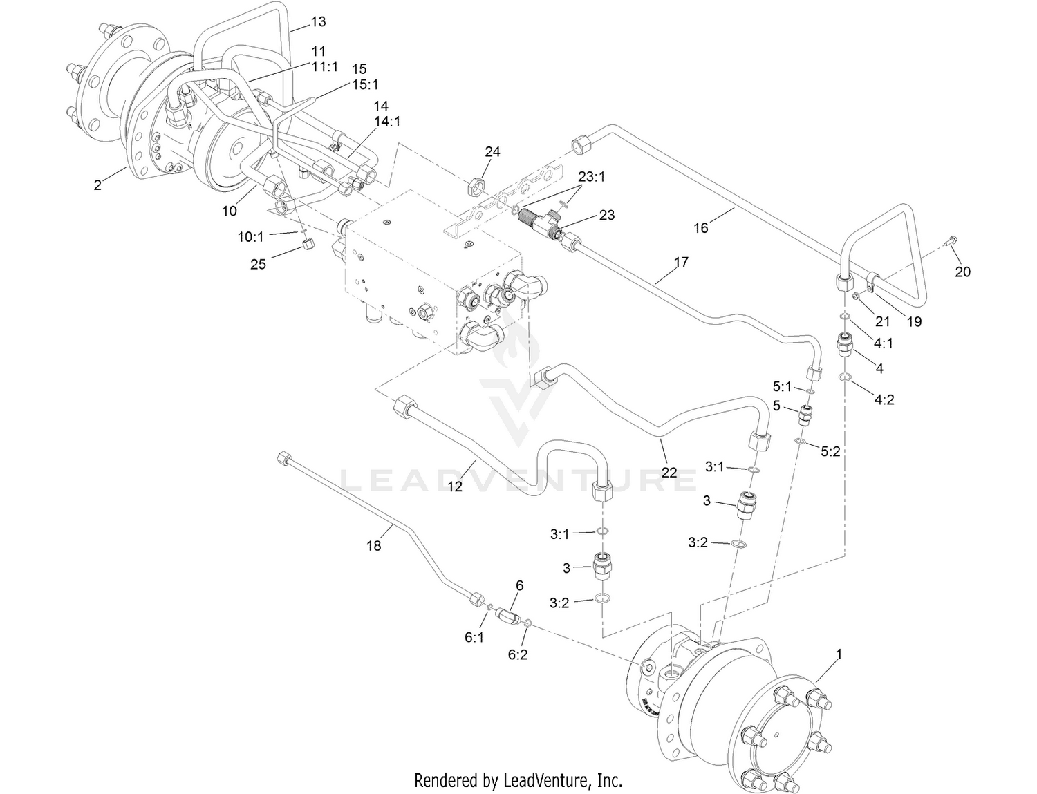 Hydraulic Traction Motors Assembly