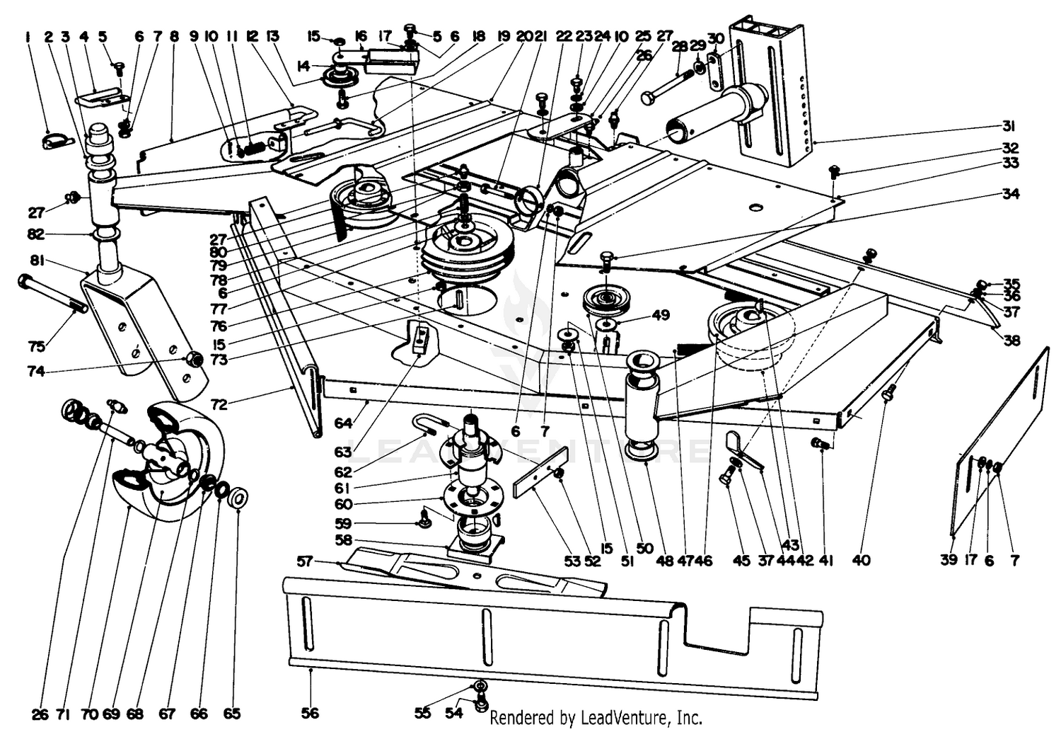 60" Cutter Housing Assembly