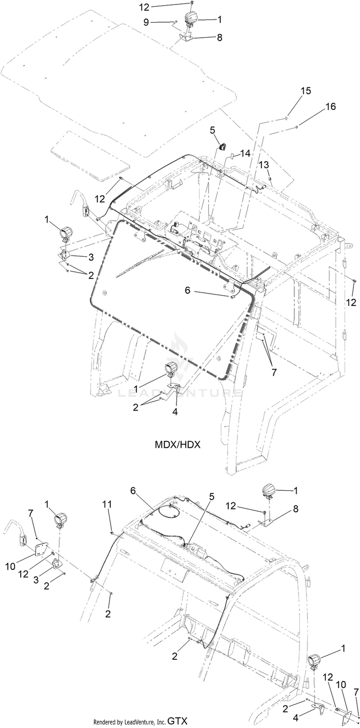 Work Light Assembly No. 130-5485