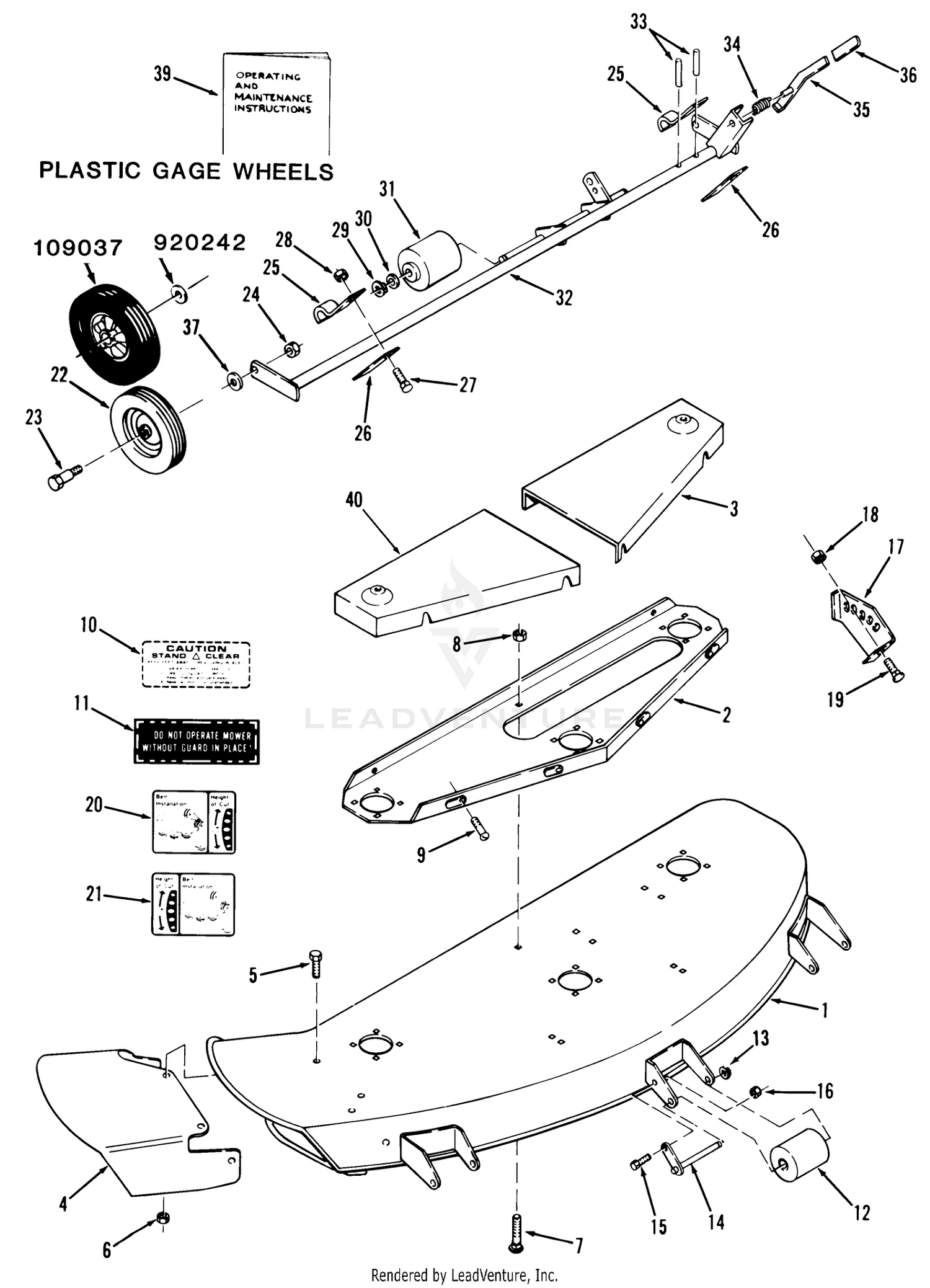 Side Discharge Mowers-42 (107 Cm) Vehicle Identification Numbers 05-42ms02,a5-42ms02