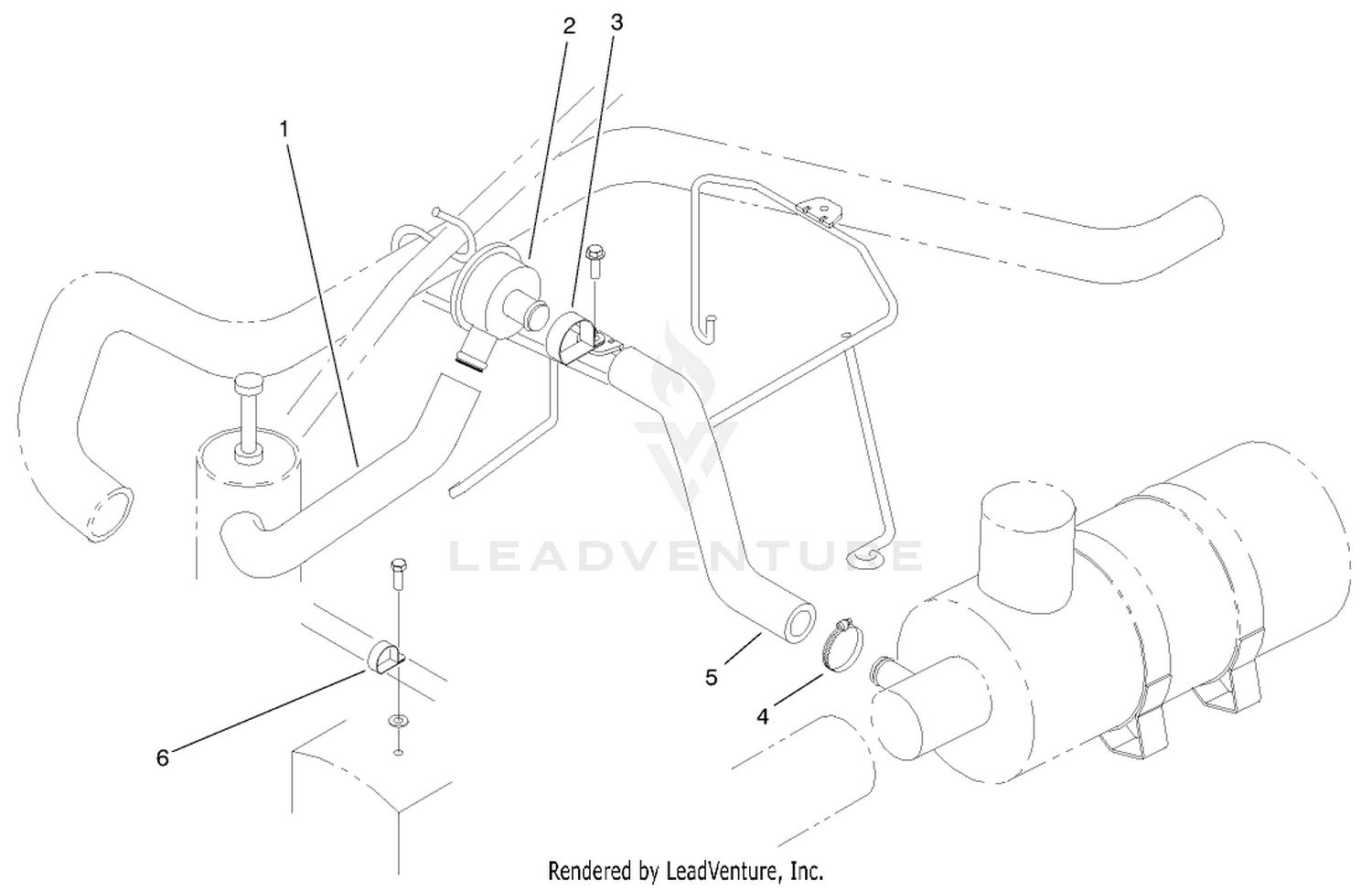 PCV Valve Plumbing Assembly