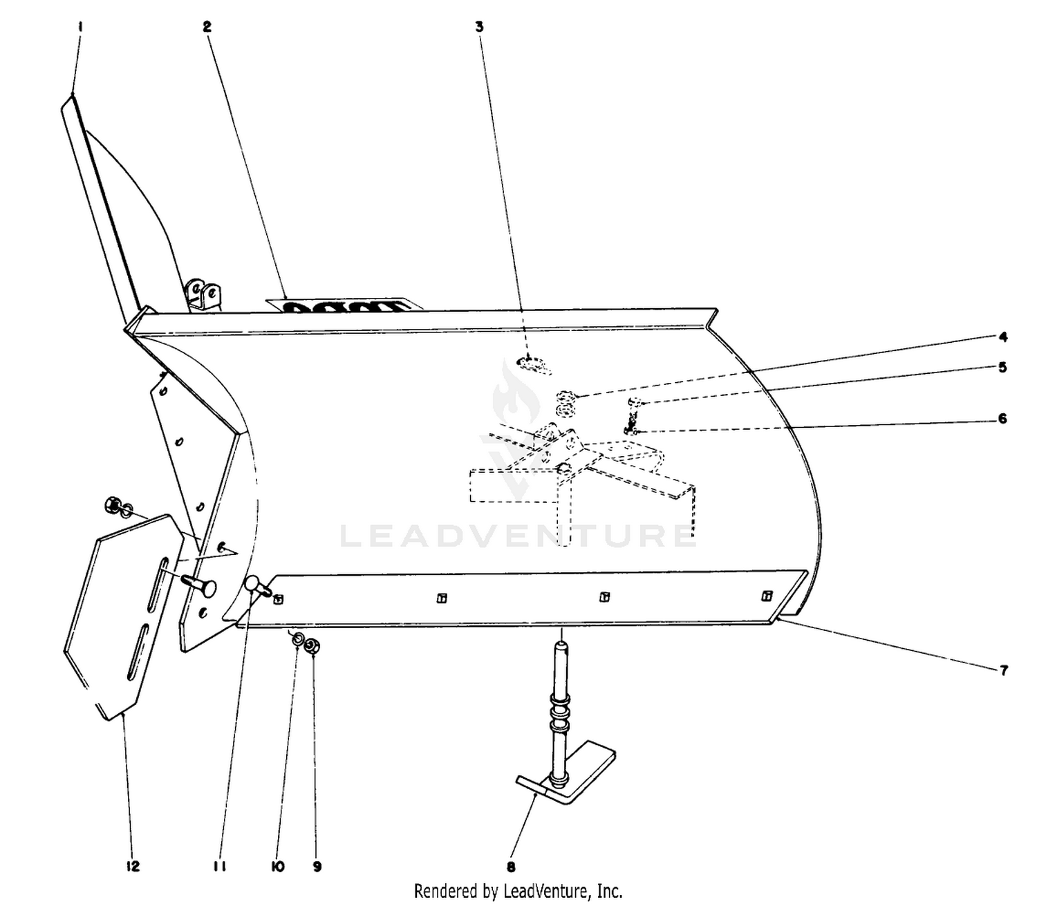 V-Plow Model No. 30750 (optional)