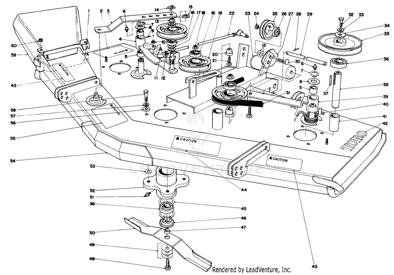 Mower Housing Assembly (continued)