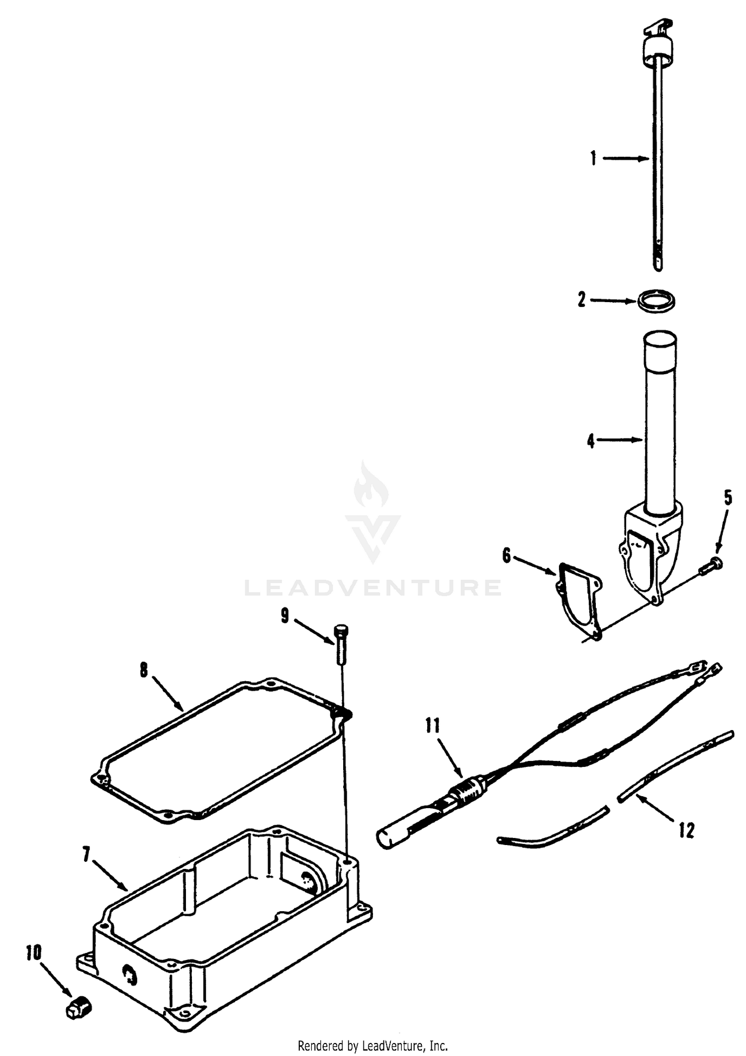 Kohler Oil Pan And Dipstick