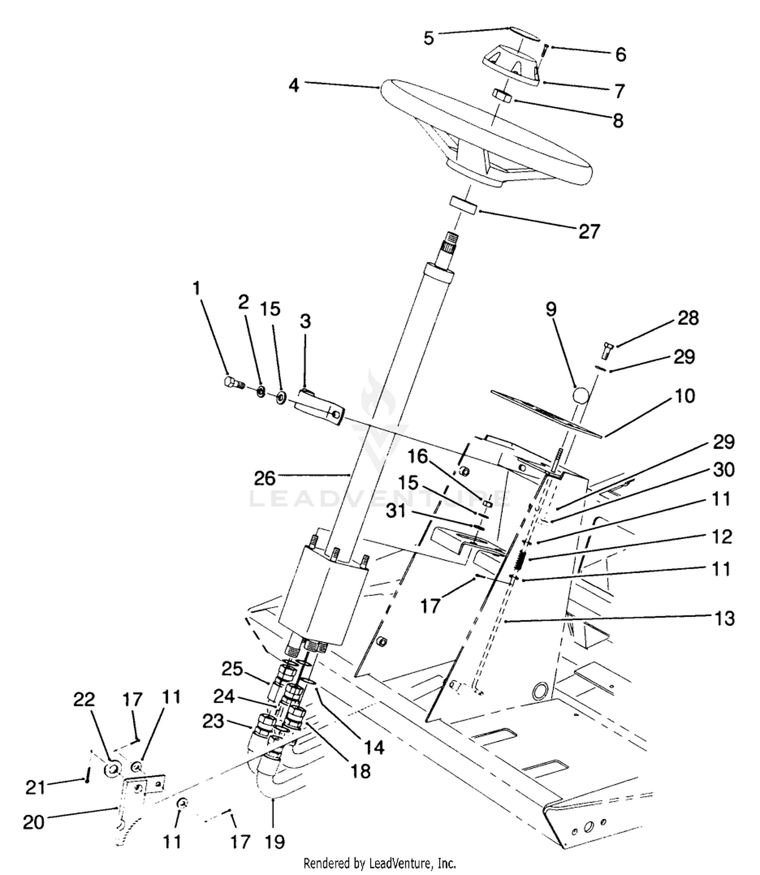 Steering Tower Assembly