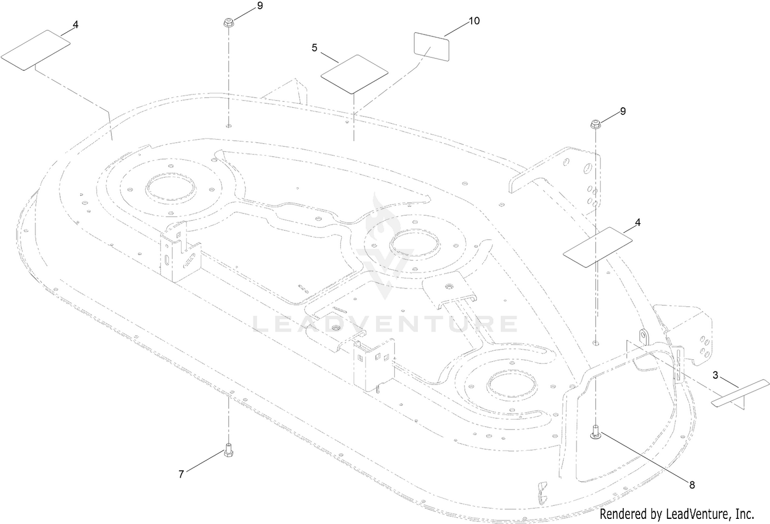 50 Inch Deck Decal Assembly No. 131-3606