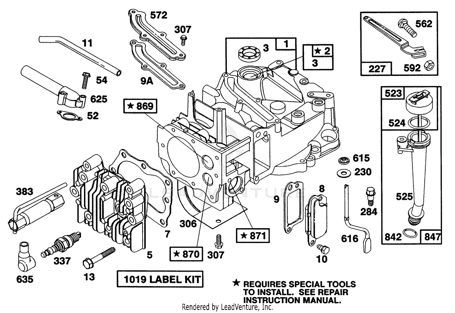 Engine Briggs  Stratton Model 124702-3115-01