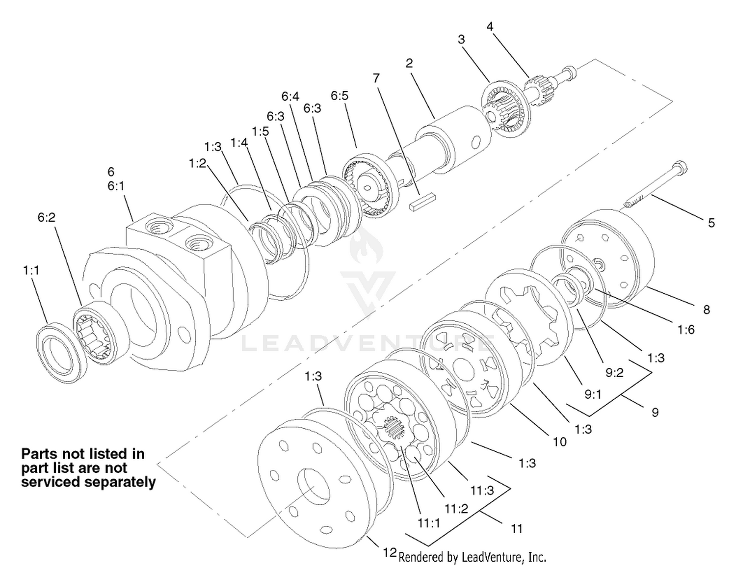 Hydraulic Motor Assembly No. 105-4573