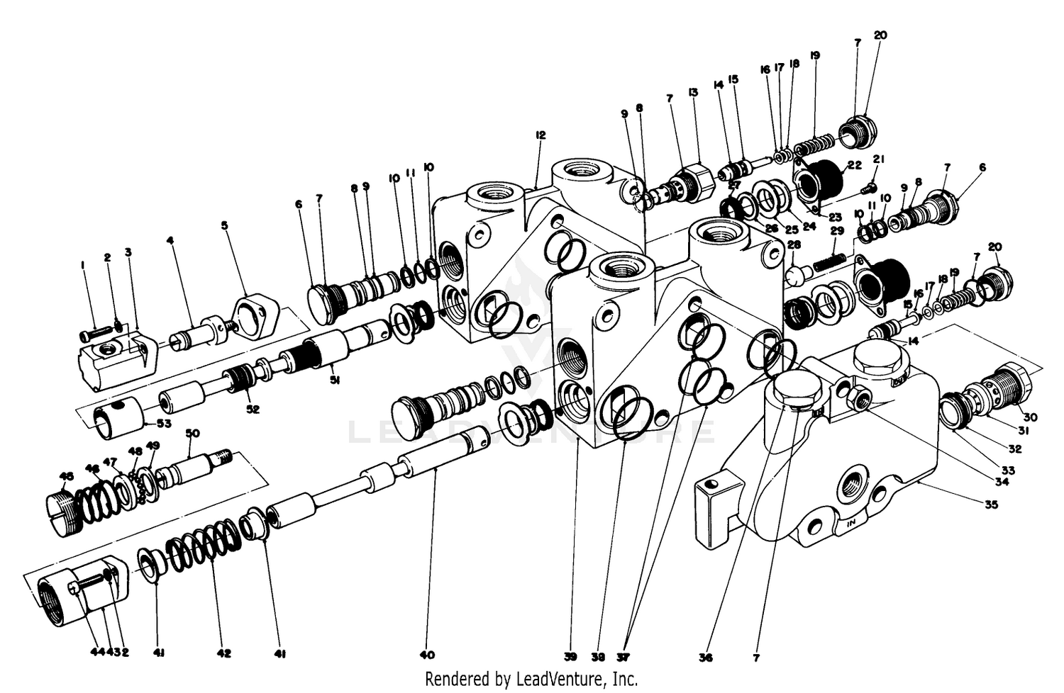 Control Valve Assembly No. 49-5540 Section 1 And 2