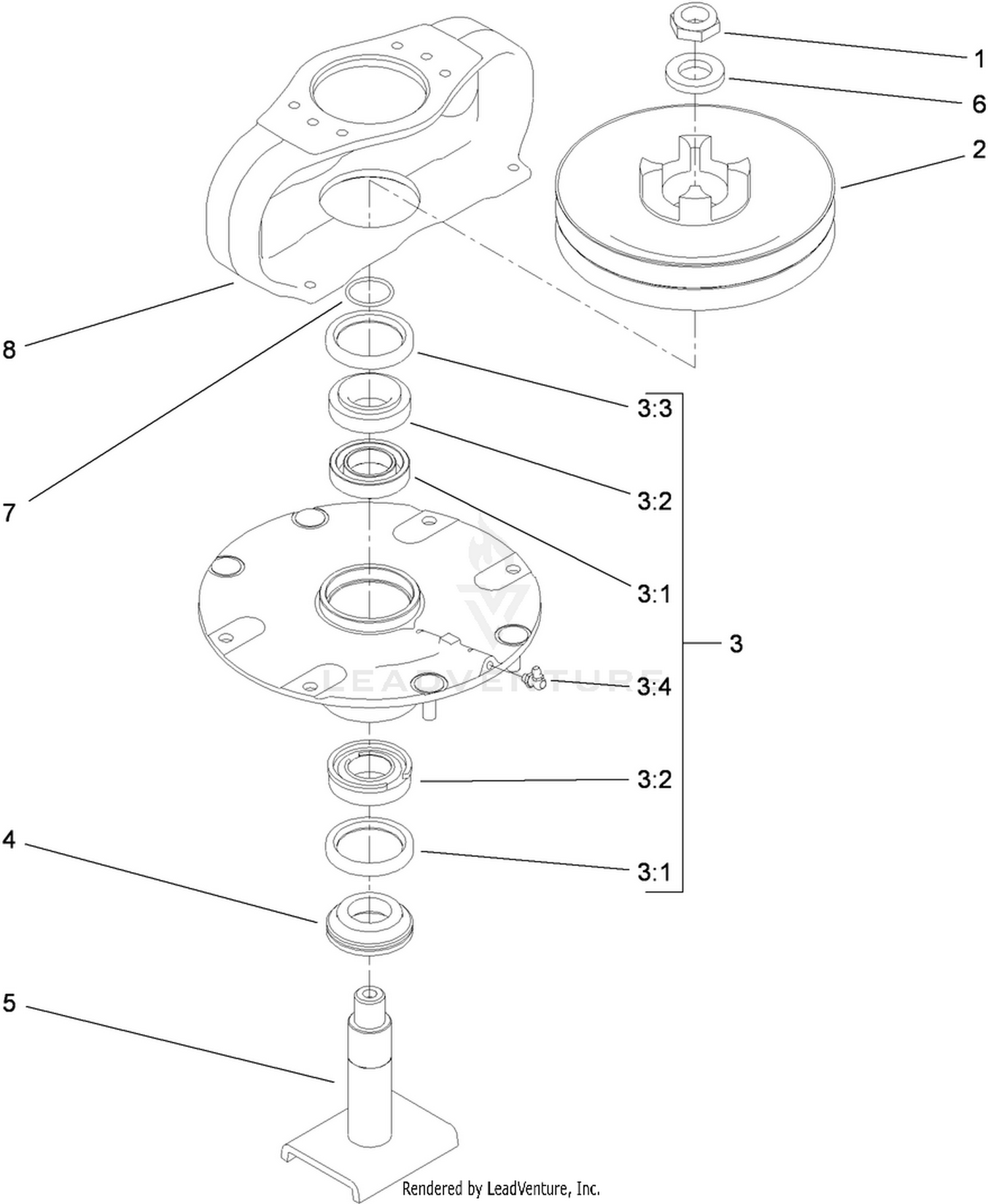 Double Driven Spindle Assembly No. 119-5298