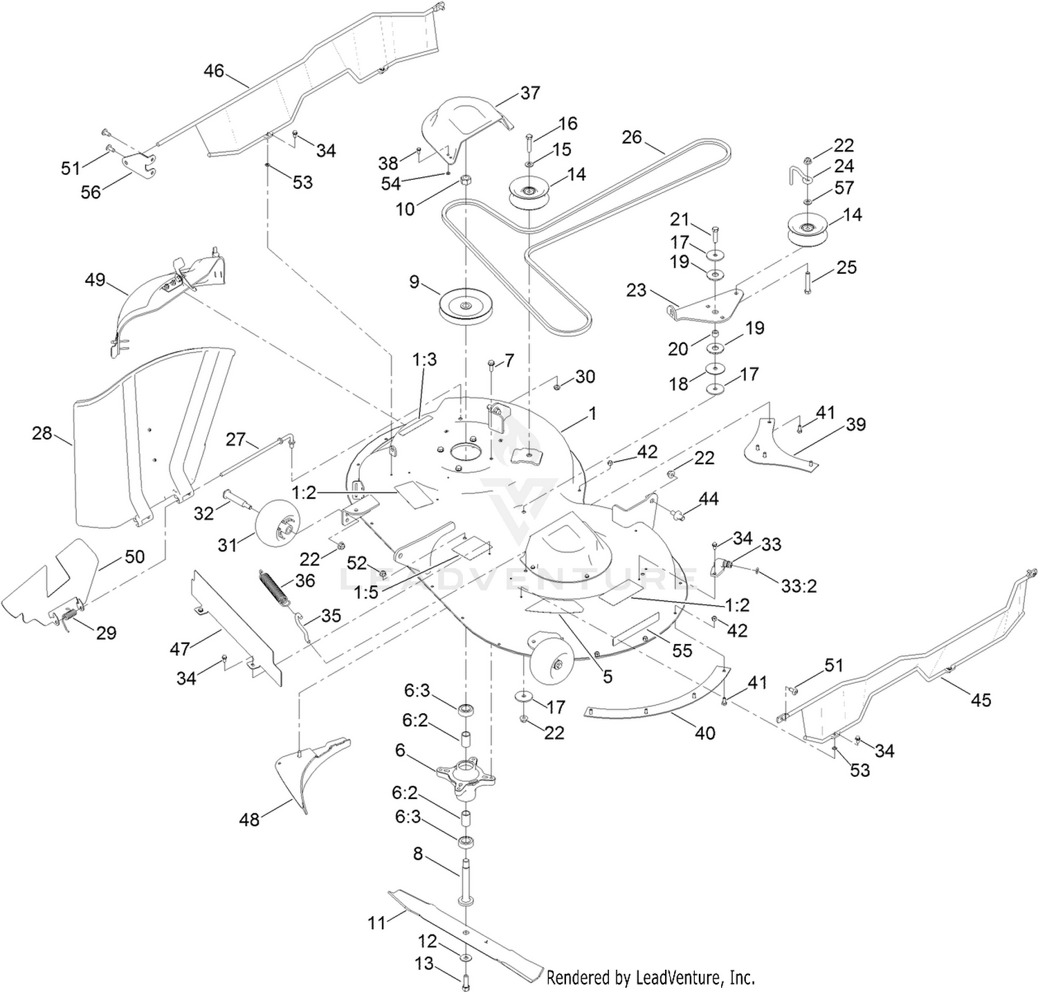42 Inch Deck Assembly