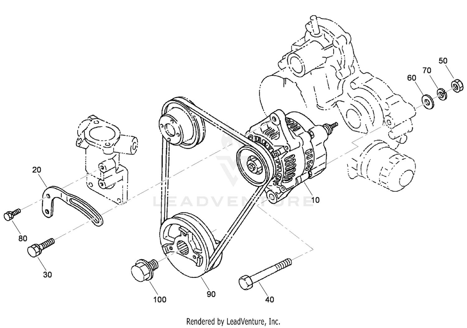 Alternator and Pulley Assembly