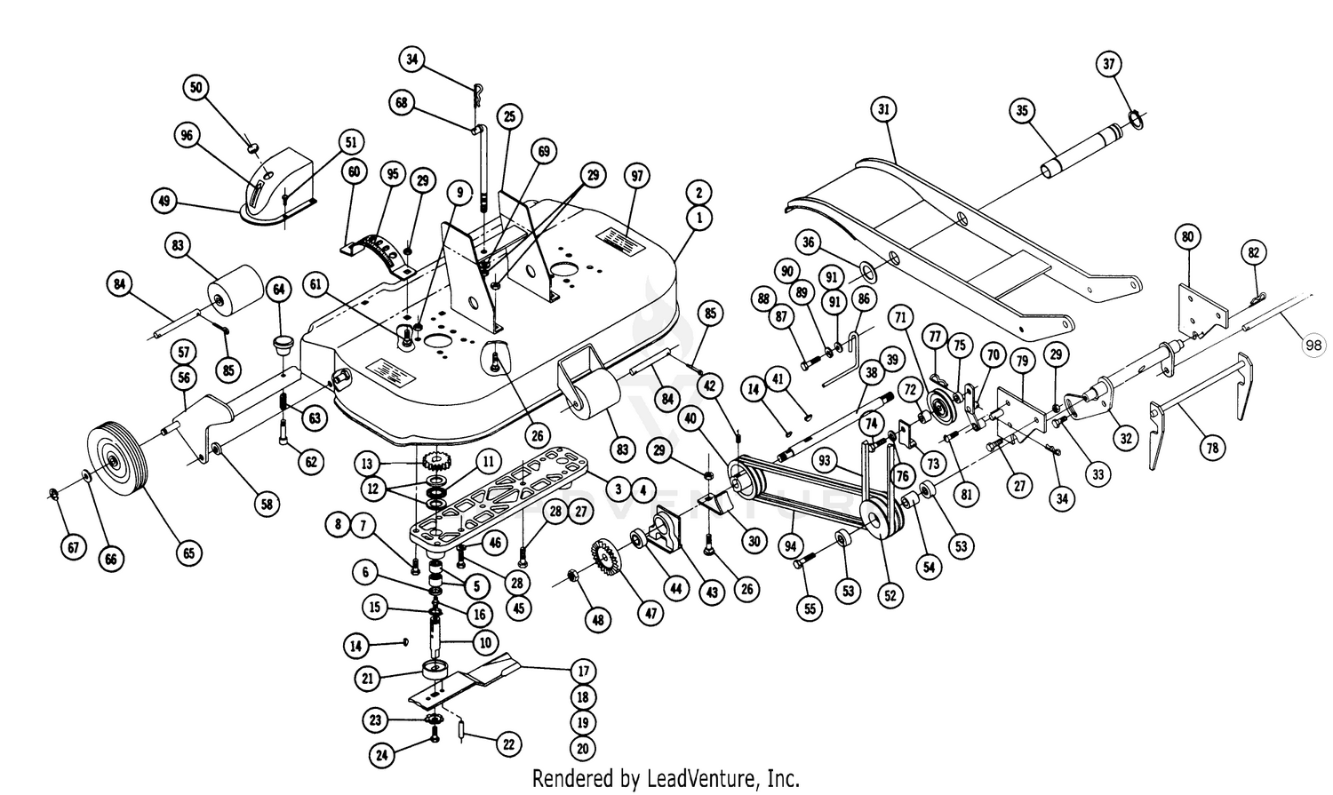 Parts List For Rotary Mower Rm-327