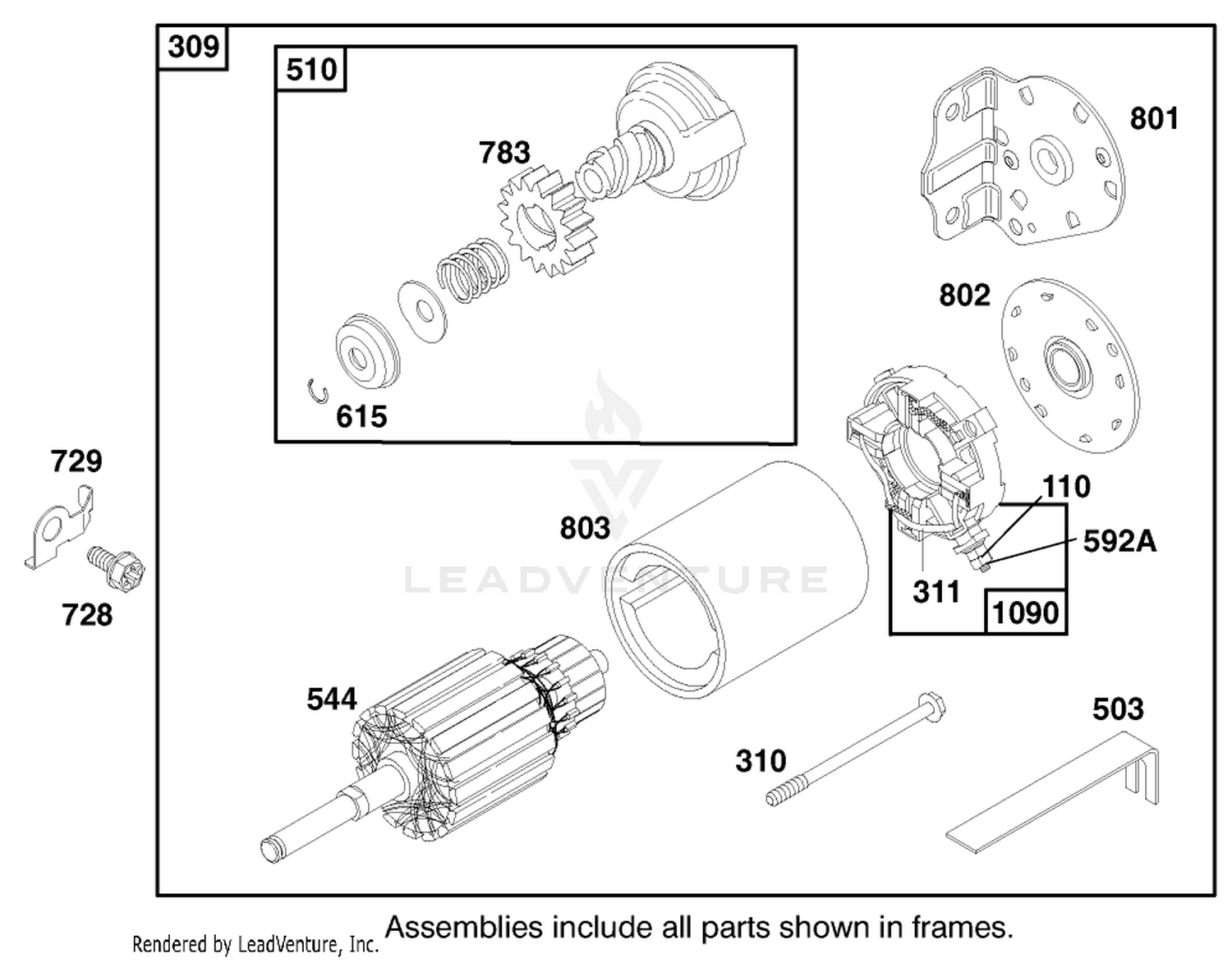 Engine Briggs  Stratton Model 28n707-1131-E1 8