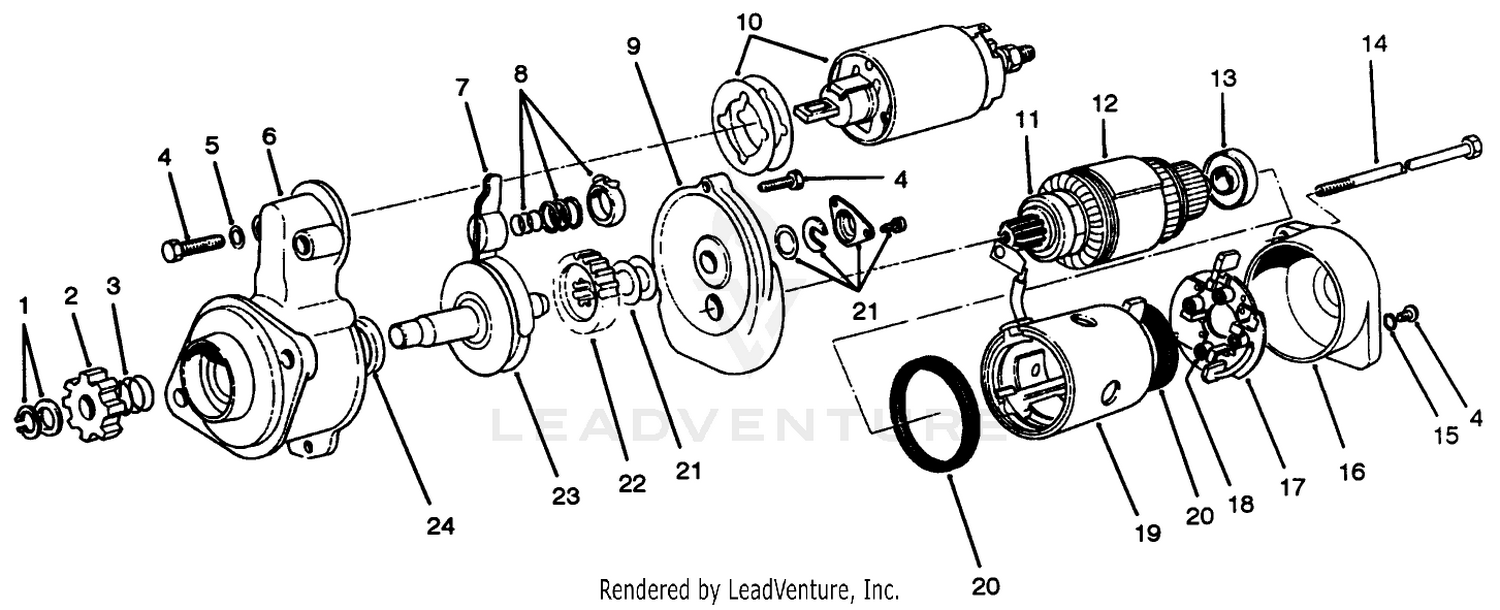 Starter Motor Assembly No. 51-7590