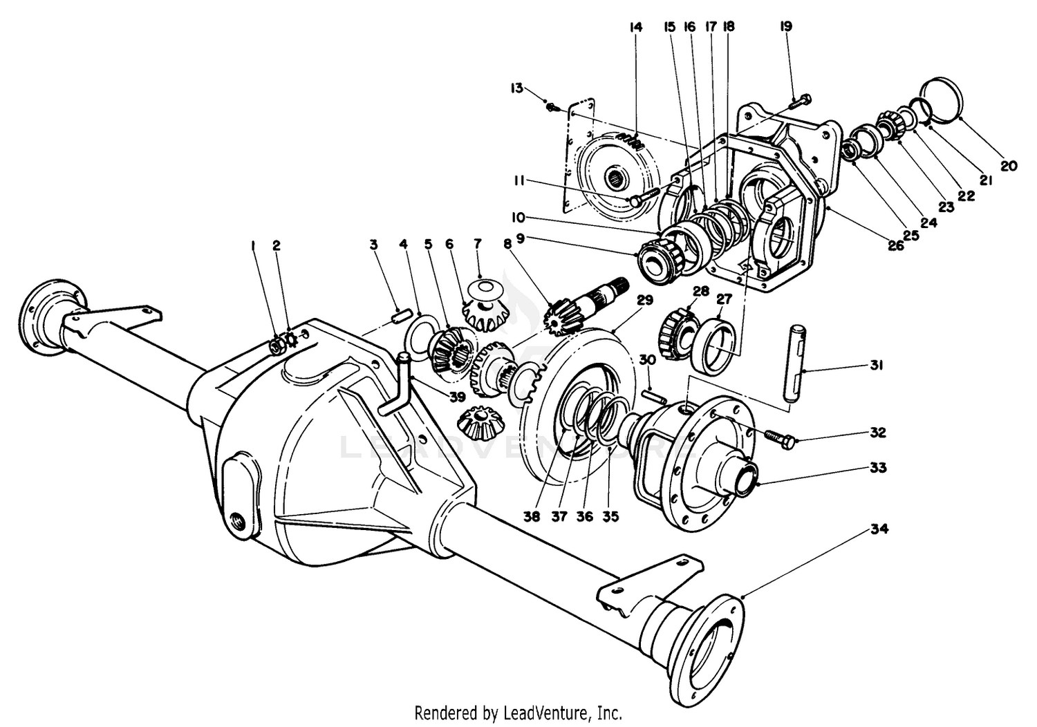 Front Axle Assembly No. 75-0710