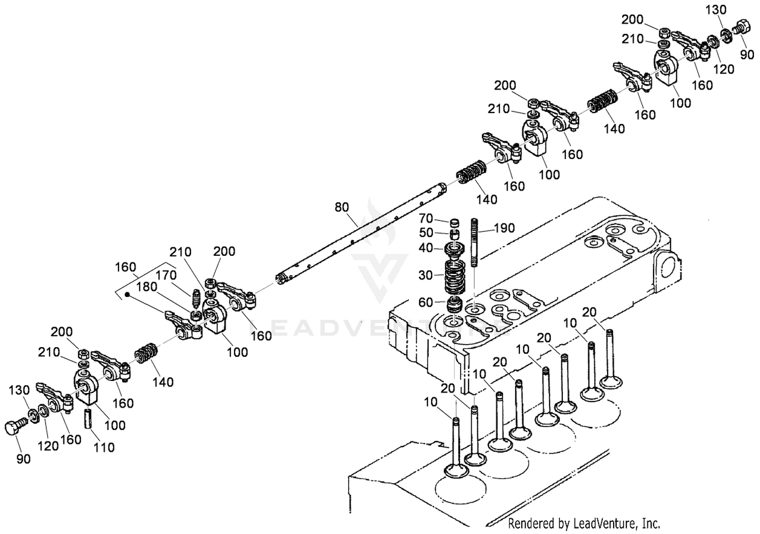 Valve and Rocker Arm Assembly