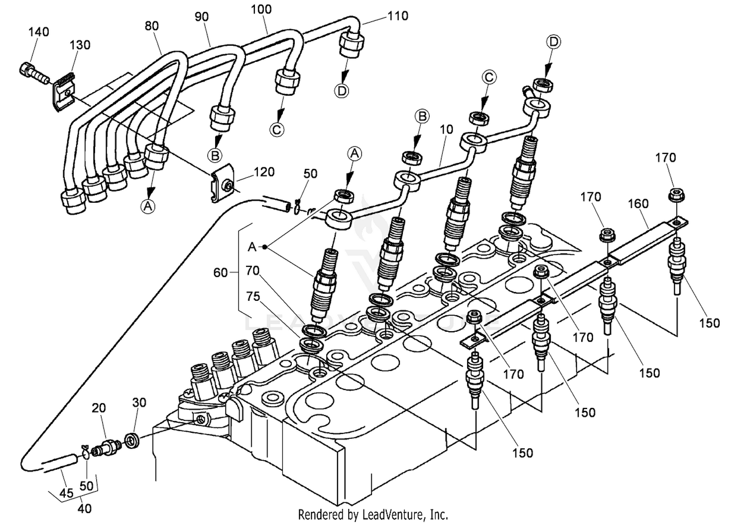 Nozzle Holder and Glow Plug Assembly