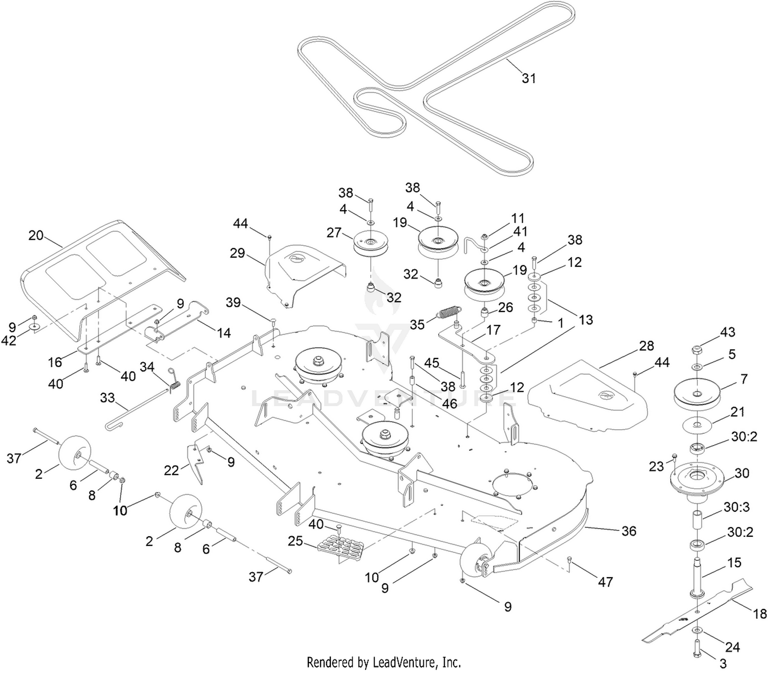 60in Deck Assembly