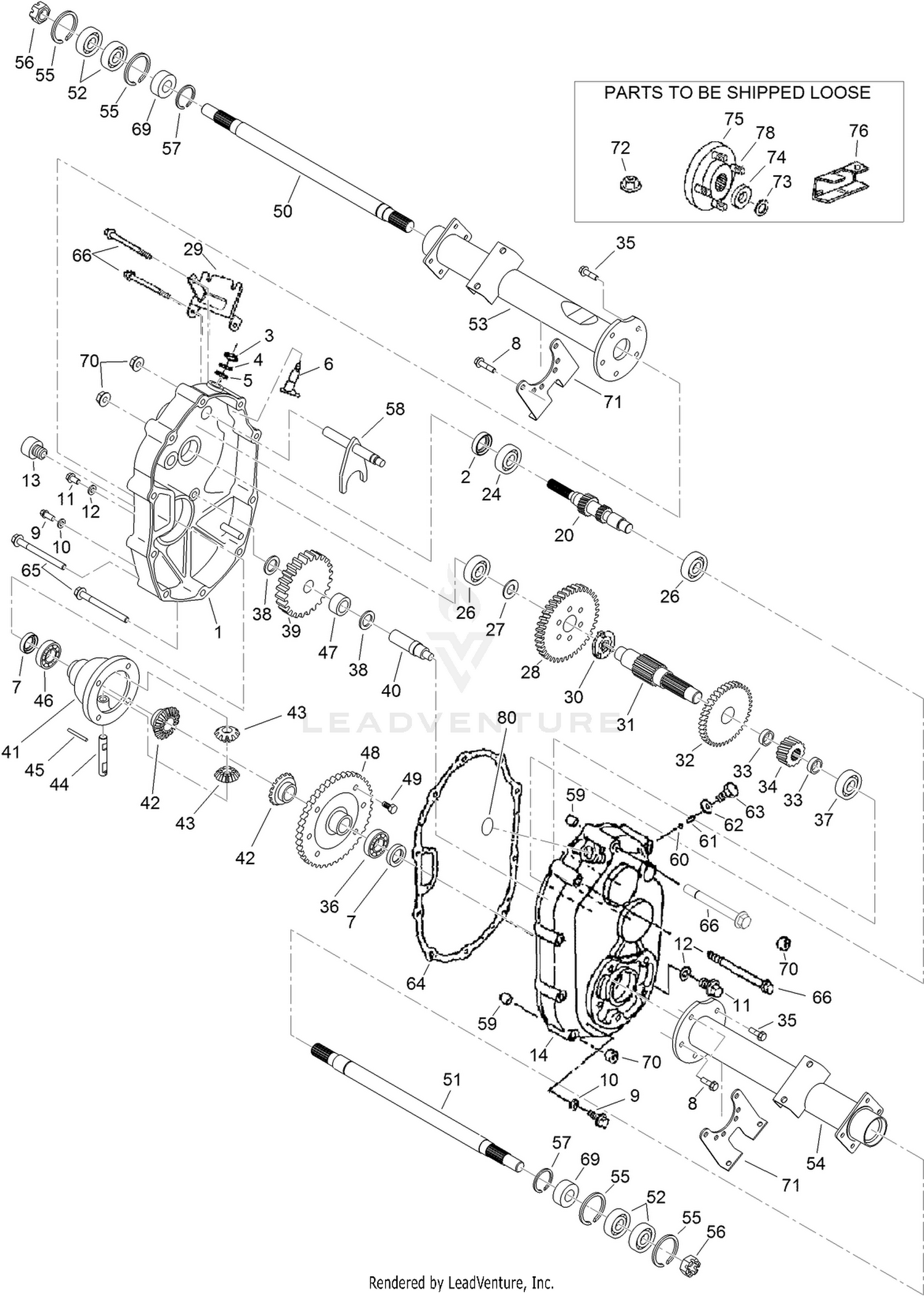 Transaxle Assembly No. 119-0760