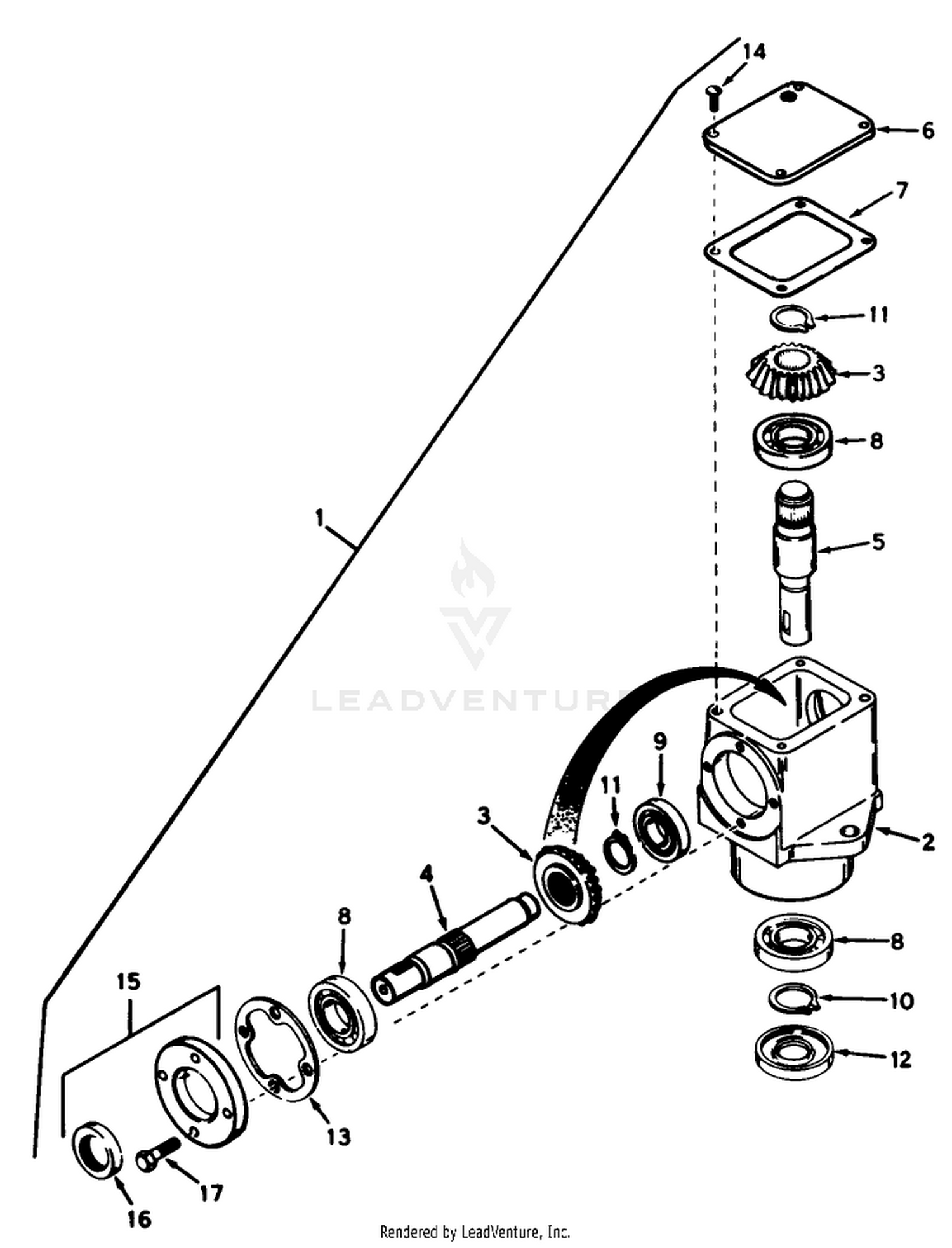 Cutting Unit Model No. 30544 (continued) Right Angle Drive Head No. 54-2320