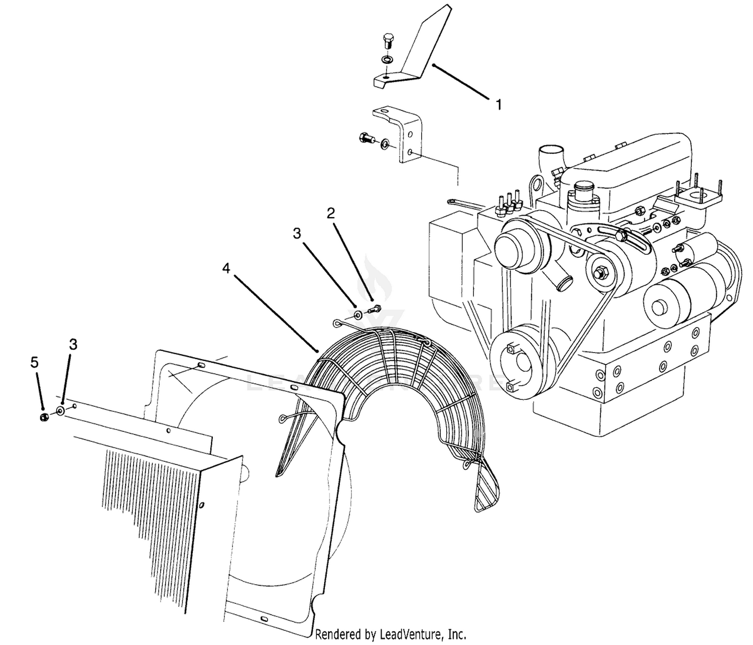 Fan Guard  Flywheel Shield Assembly