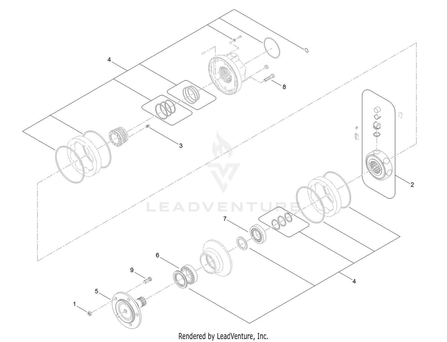 Hydraulic Motor Assembly No. 132-1425
