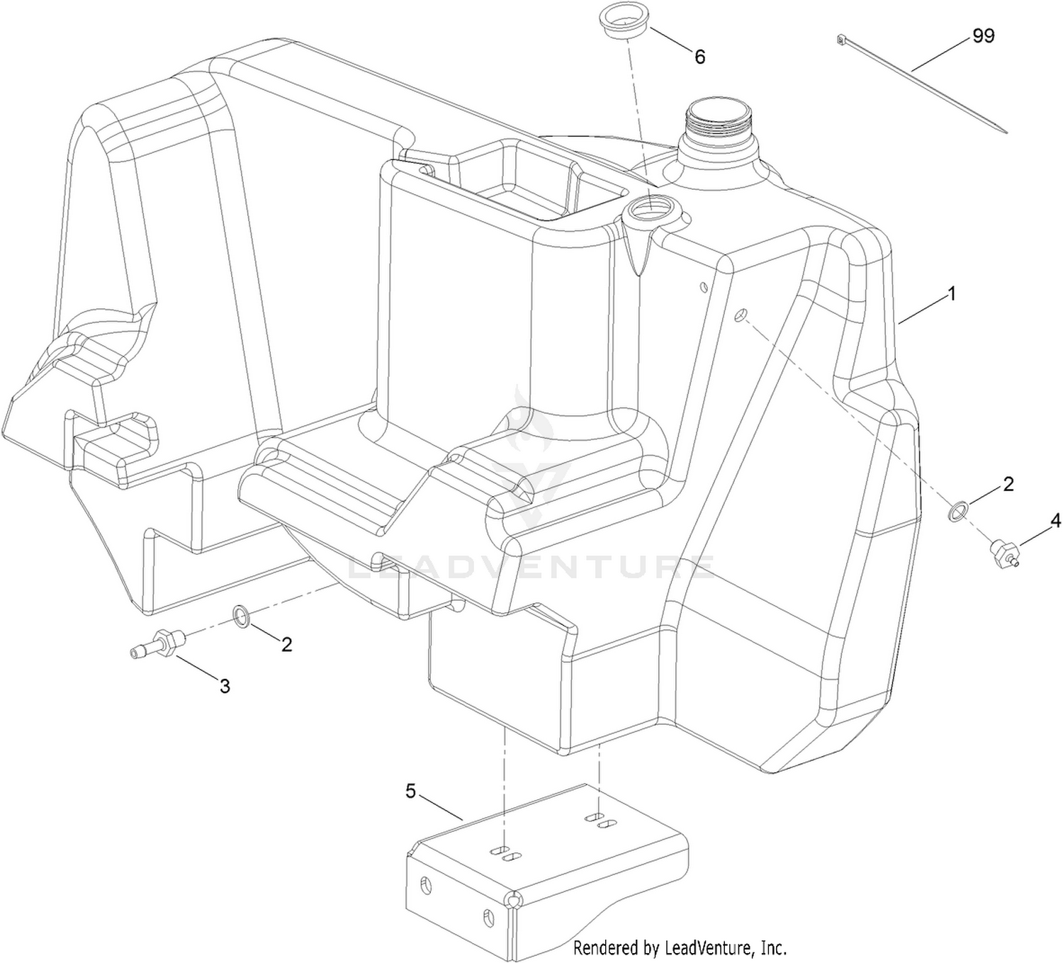 Fuel Tank Kit Assembly No. 134-2025