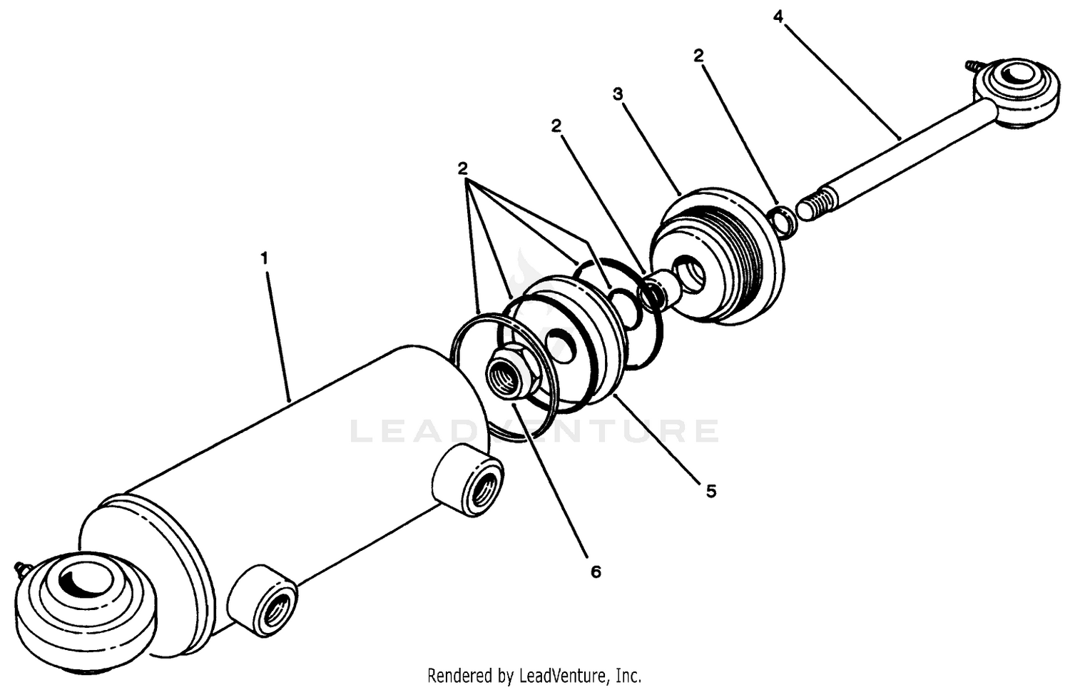 Hydraulic Steering Cylinder Assembly N0. 63-9240