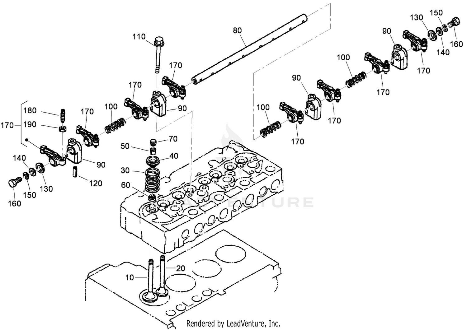 Valve and Rocker Arm Assembly