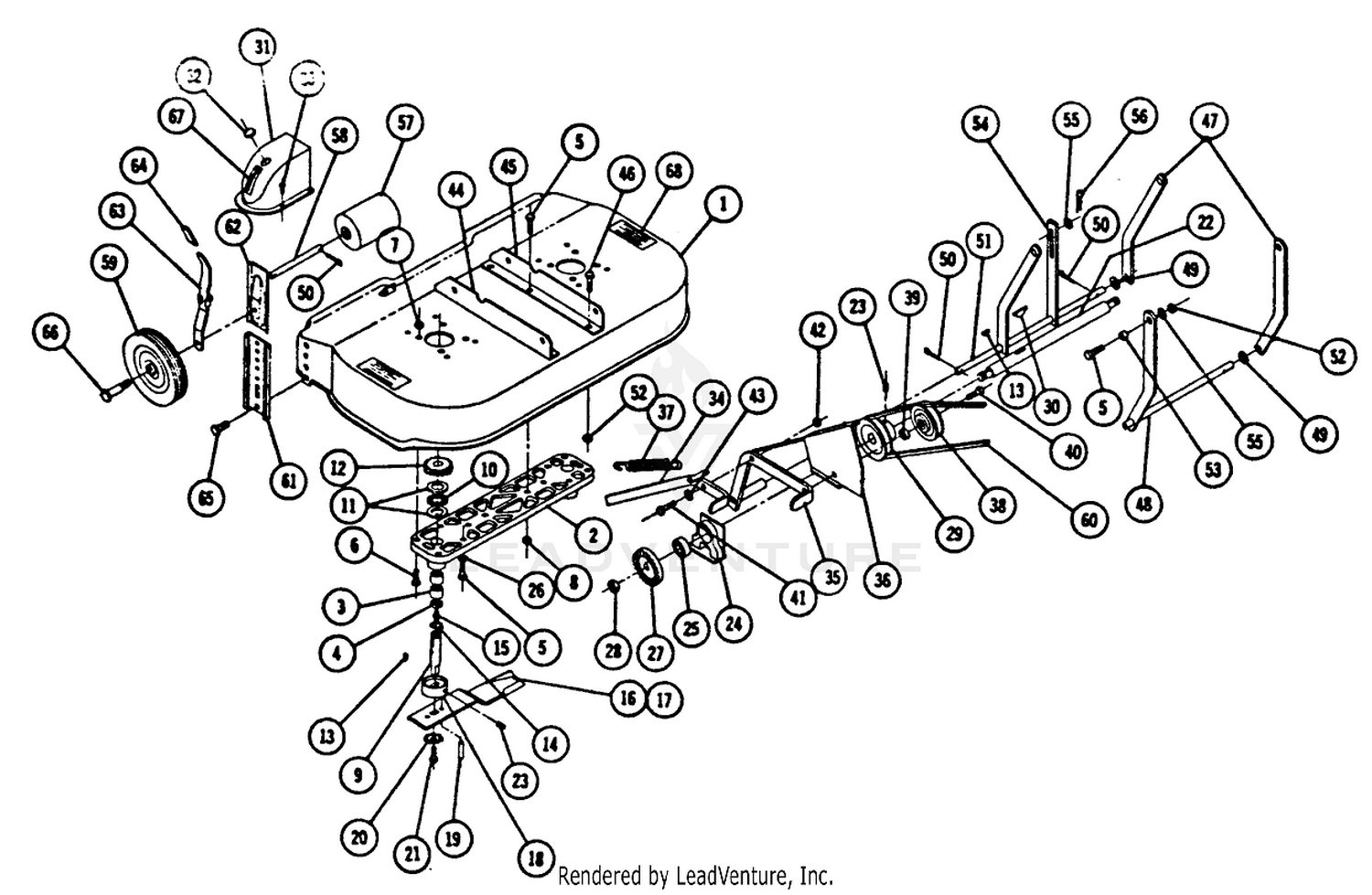 Model 5-3322 32" Mower (lawn Ranger)