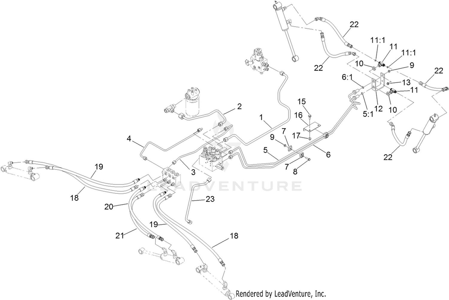 Lift Circuit Hydraulic Assembly