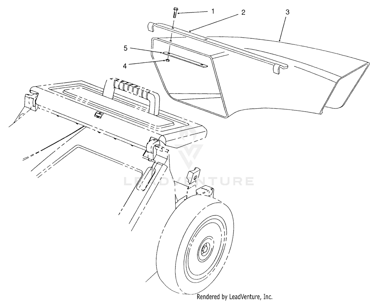Side Discharge Chute Model No. 59112 (optional)