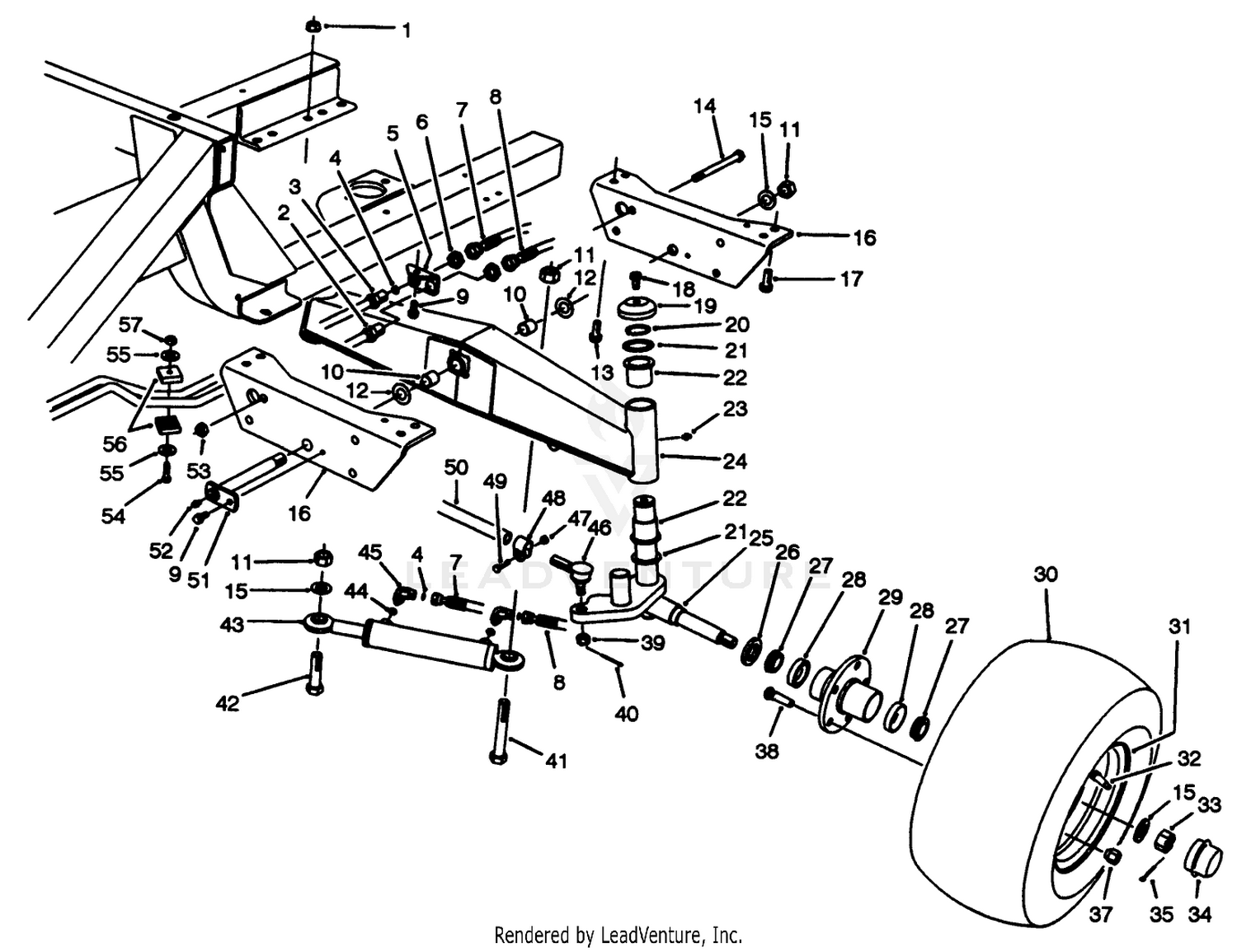 Rear Axle Assembly (model No. 03600)