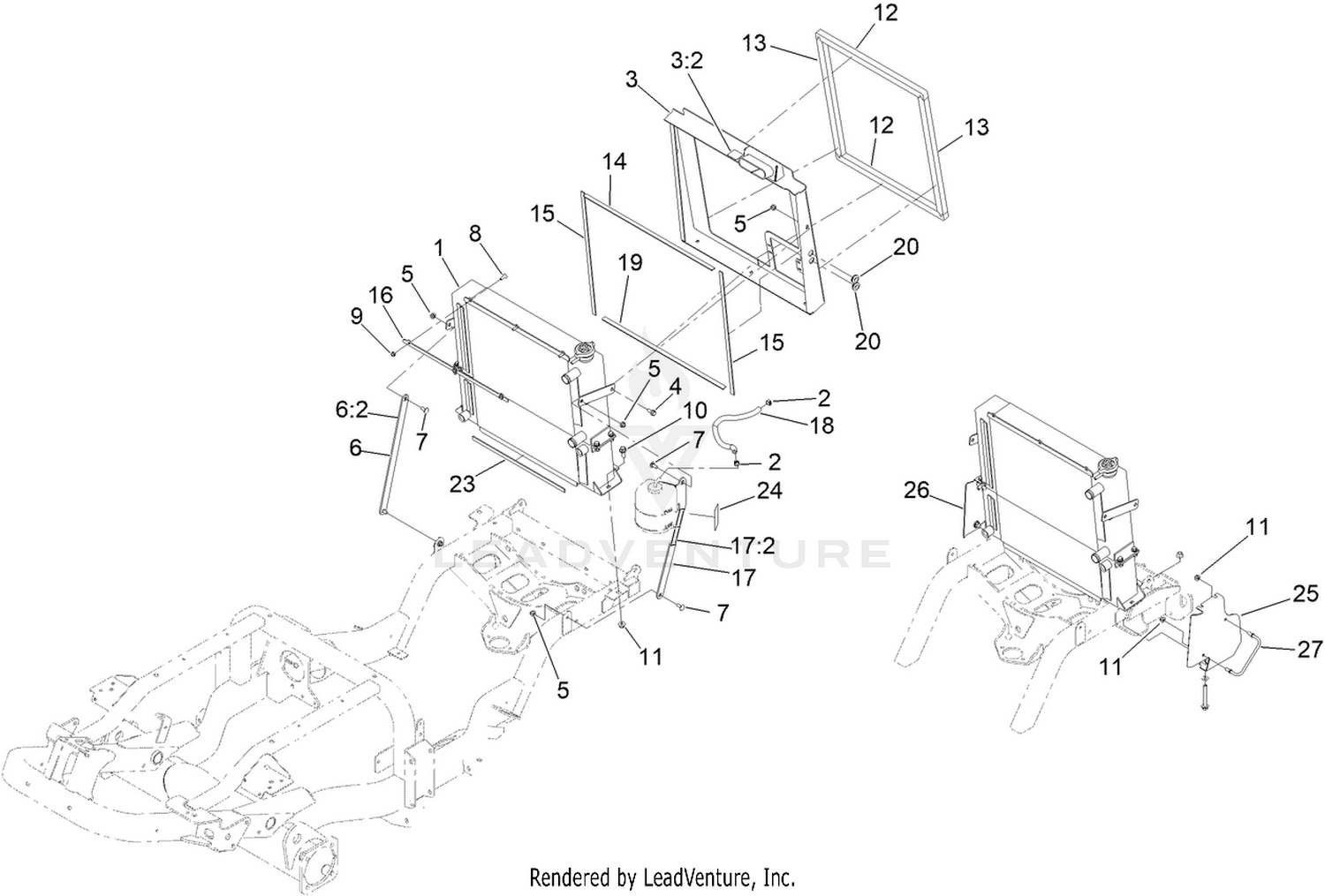 Radiator and Cooler Assembly