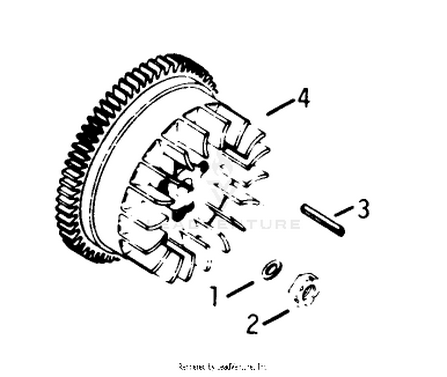 Flywheel-Engine Kohler Model No. K321s Spec. No. 60434 (continued)