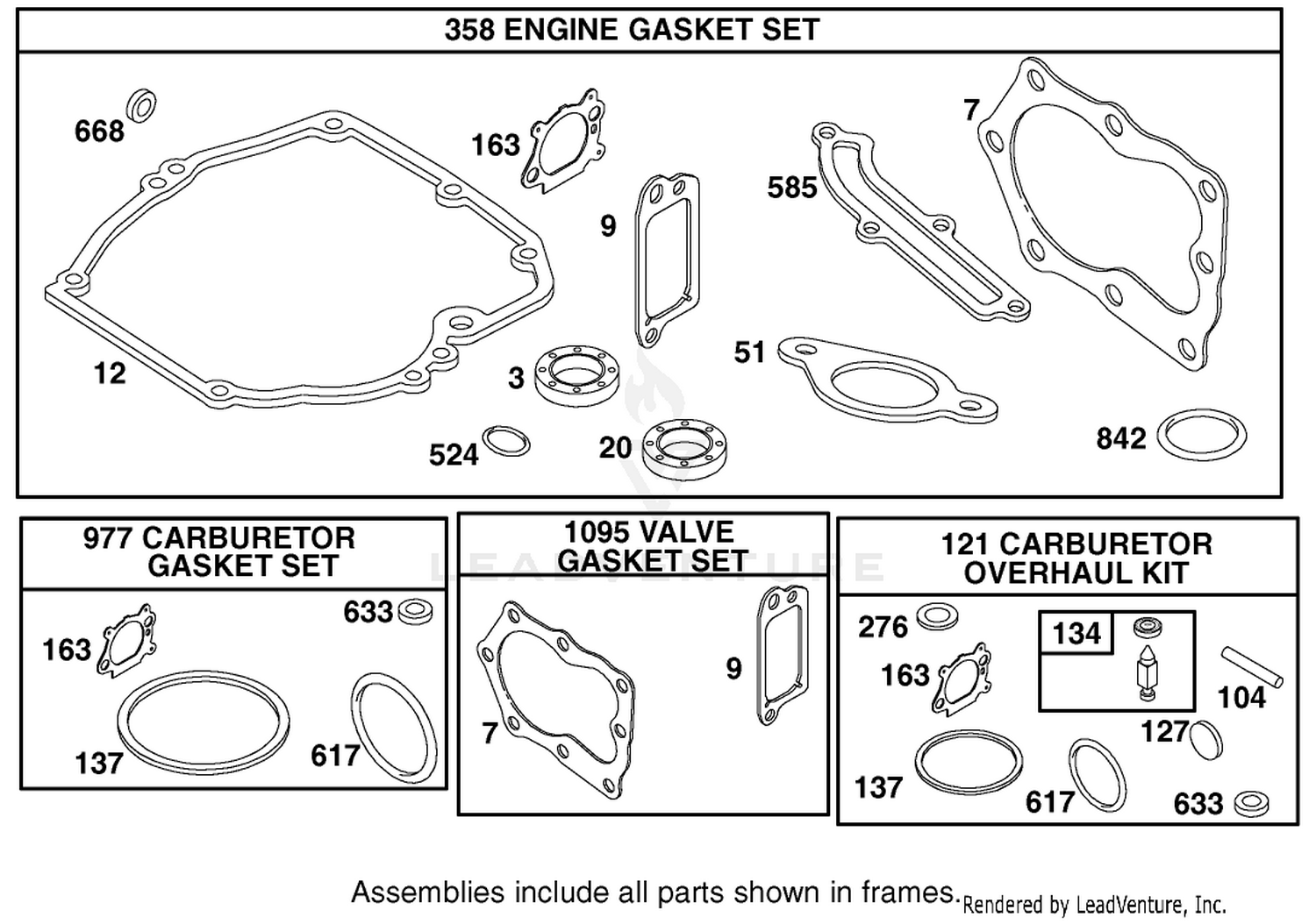Gasket Assembly Briggs And Stratton Model 12h802-1776-B1