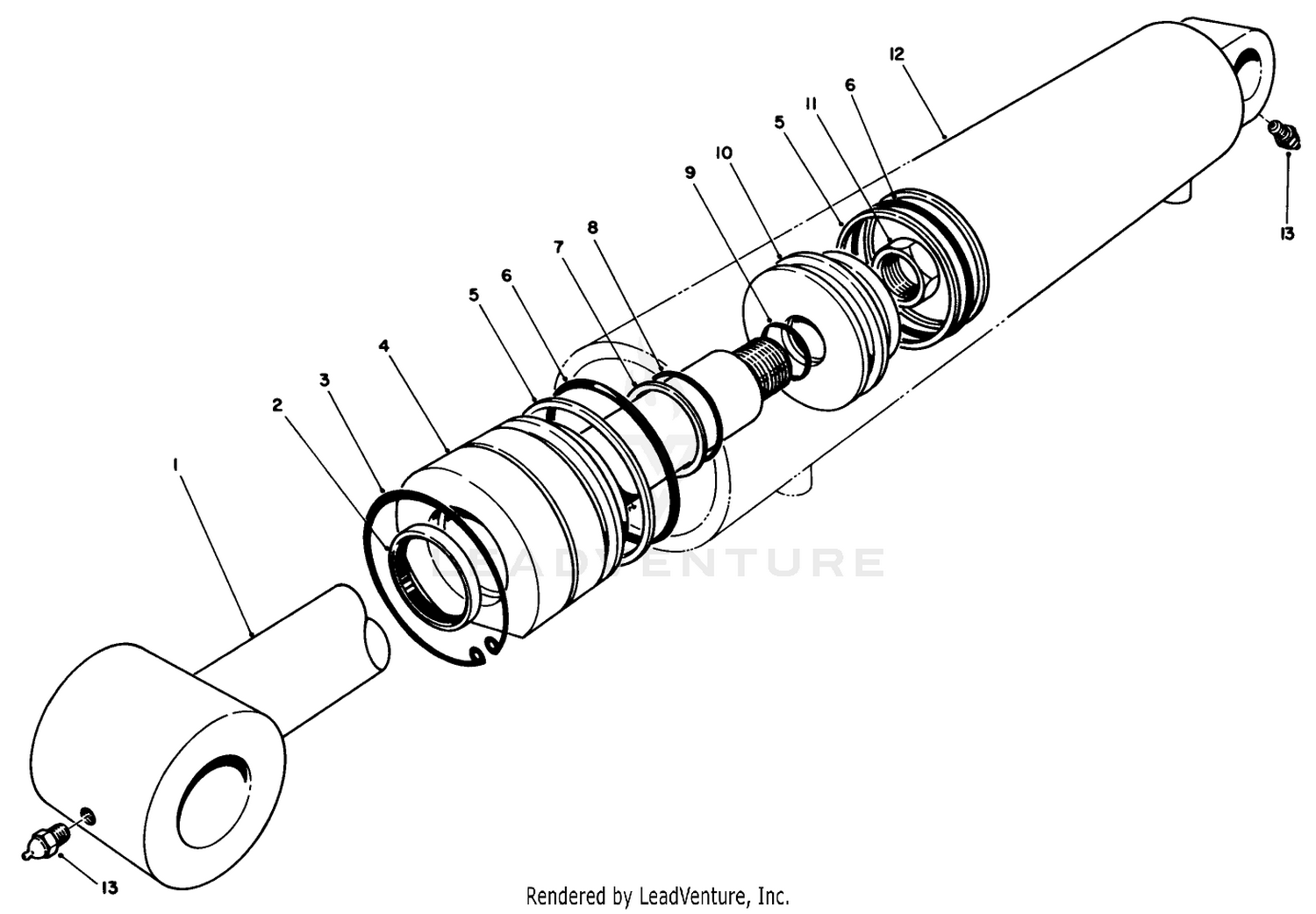 Hydraulic Cylinder Assembly No. 69-2180