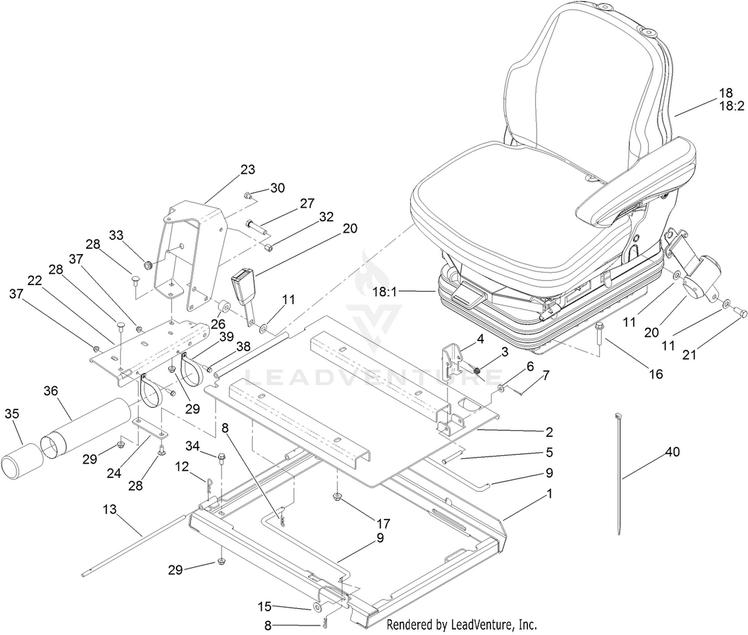 Seat and Frame Assembly