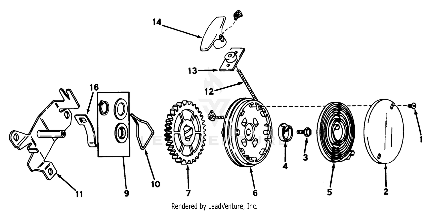 Rewind Starter N0. 590450a