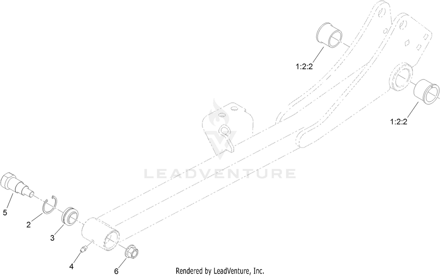 RH Lift Arm Assembly No. 138-7429SP
