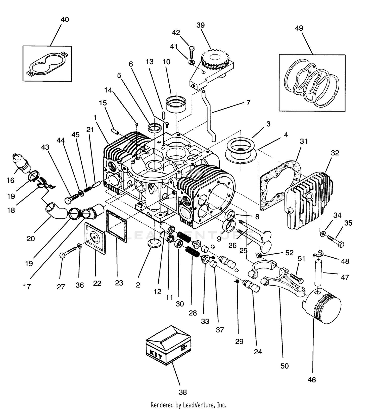 Engine Cylinder Block Assembly