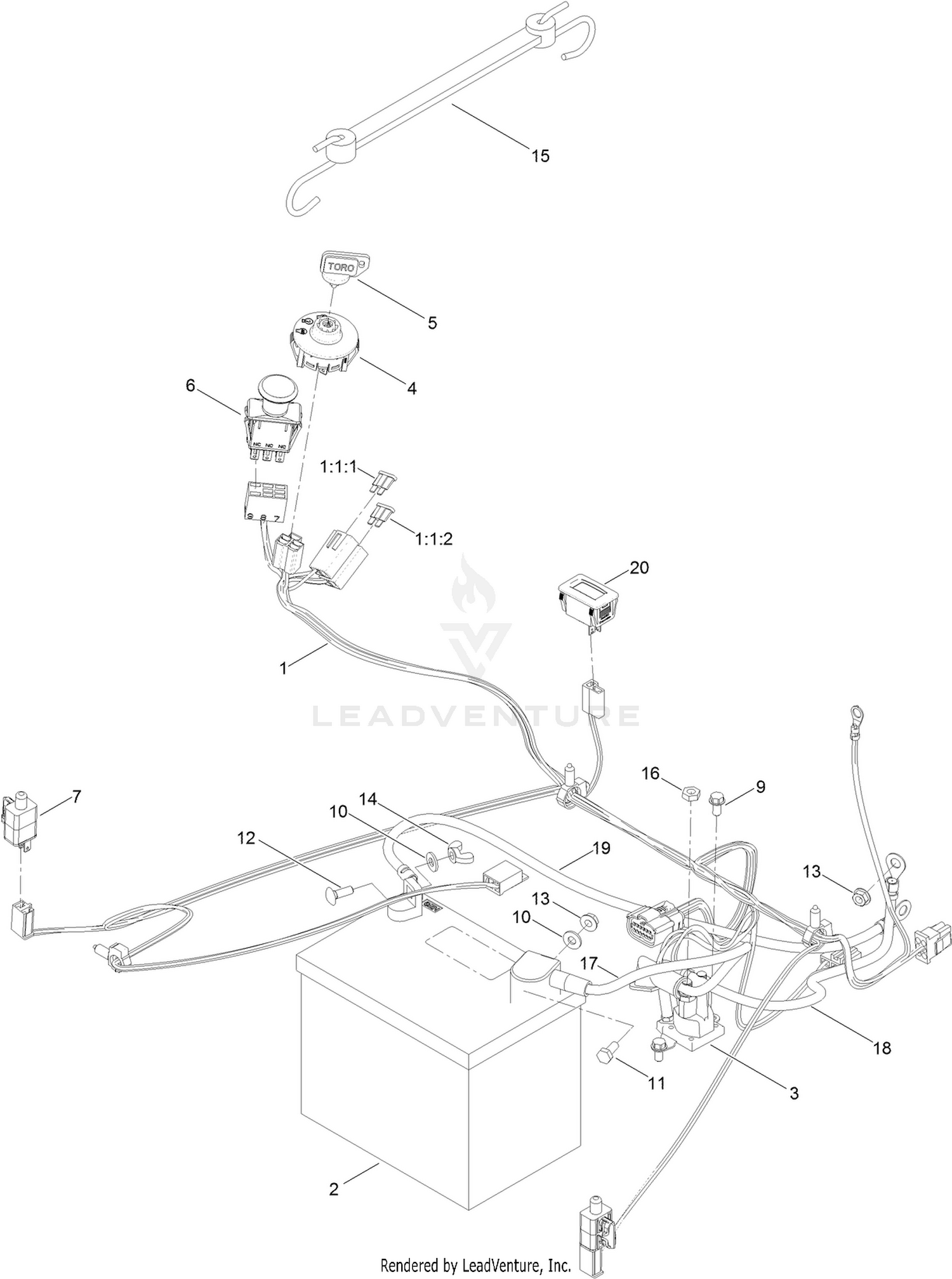 Battery and Electrical Assembly