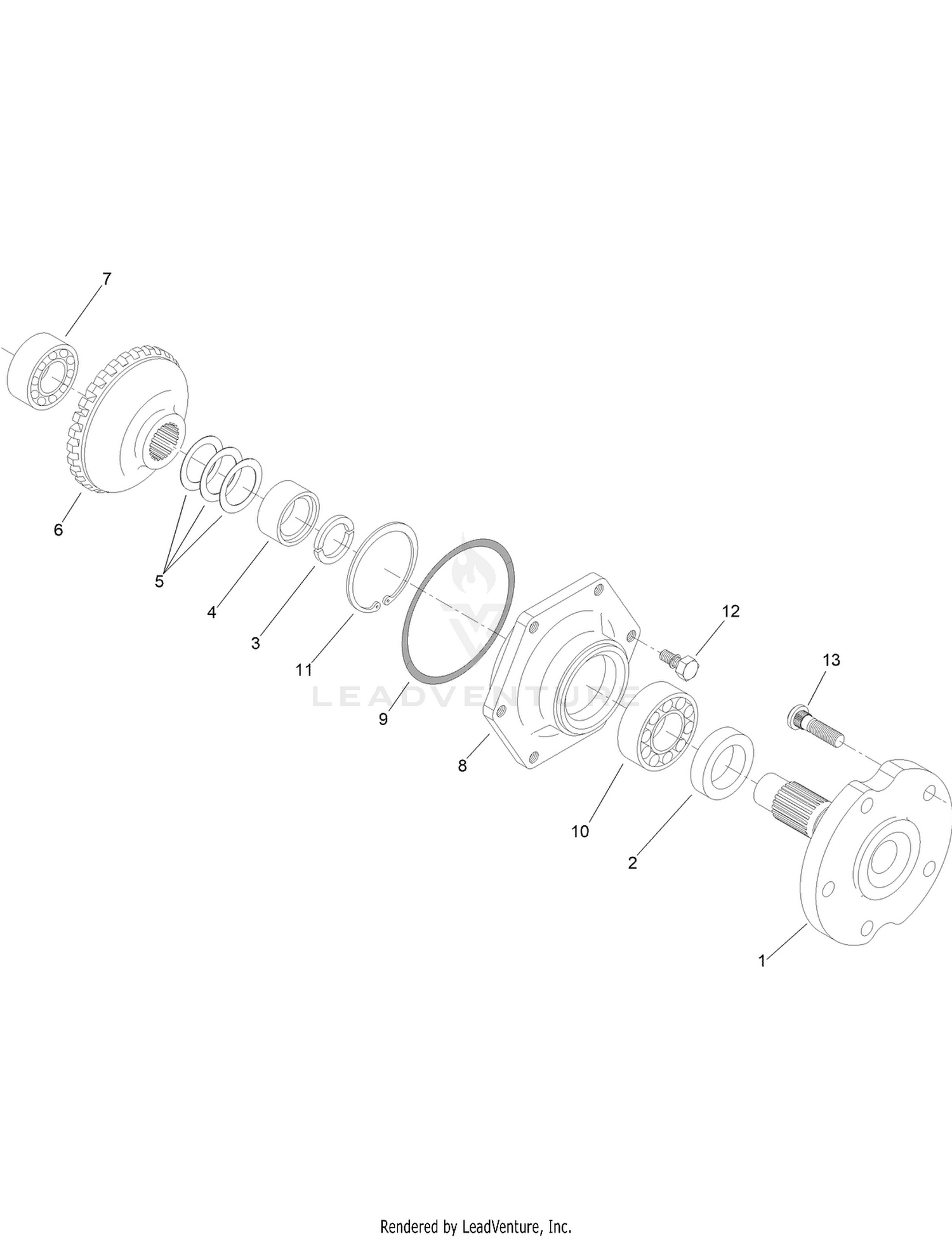 Axle Assembly  Rear Axle Assembly No. 110-4750