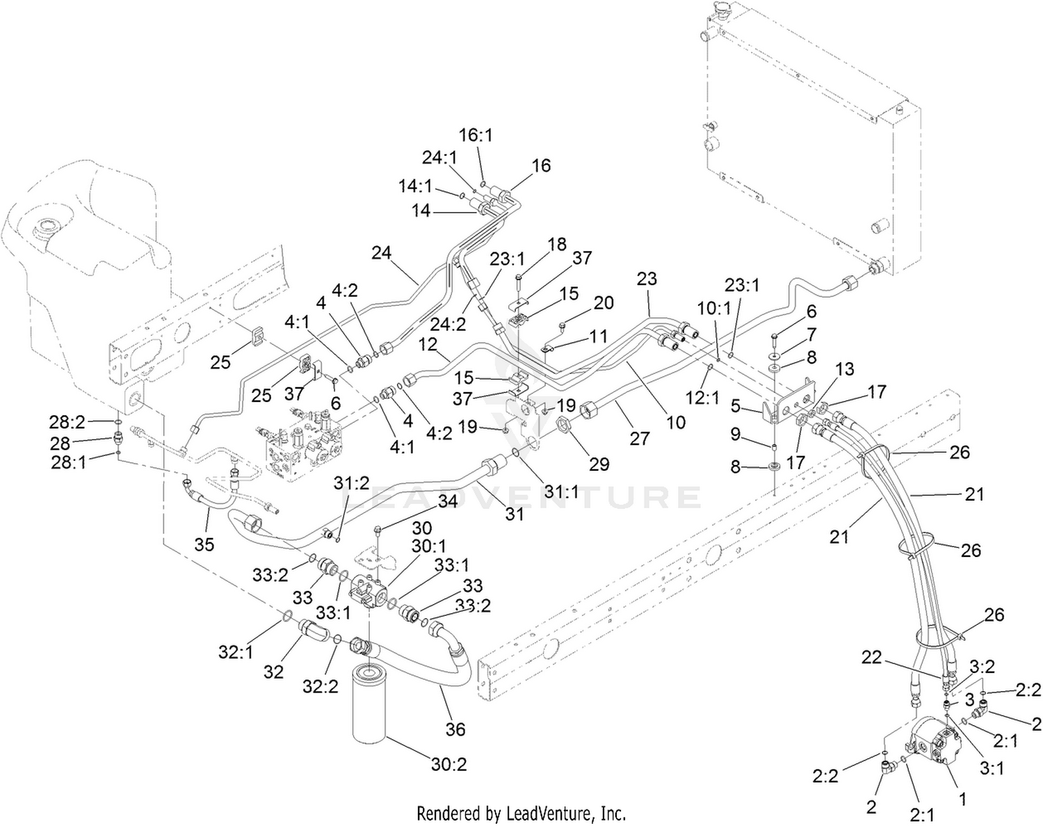 No. 2 and 3 Reel Drive Hydraulic Assembly
