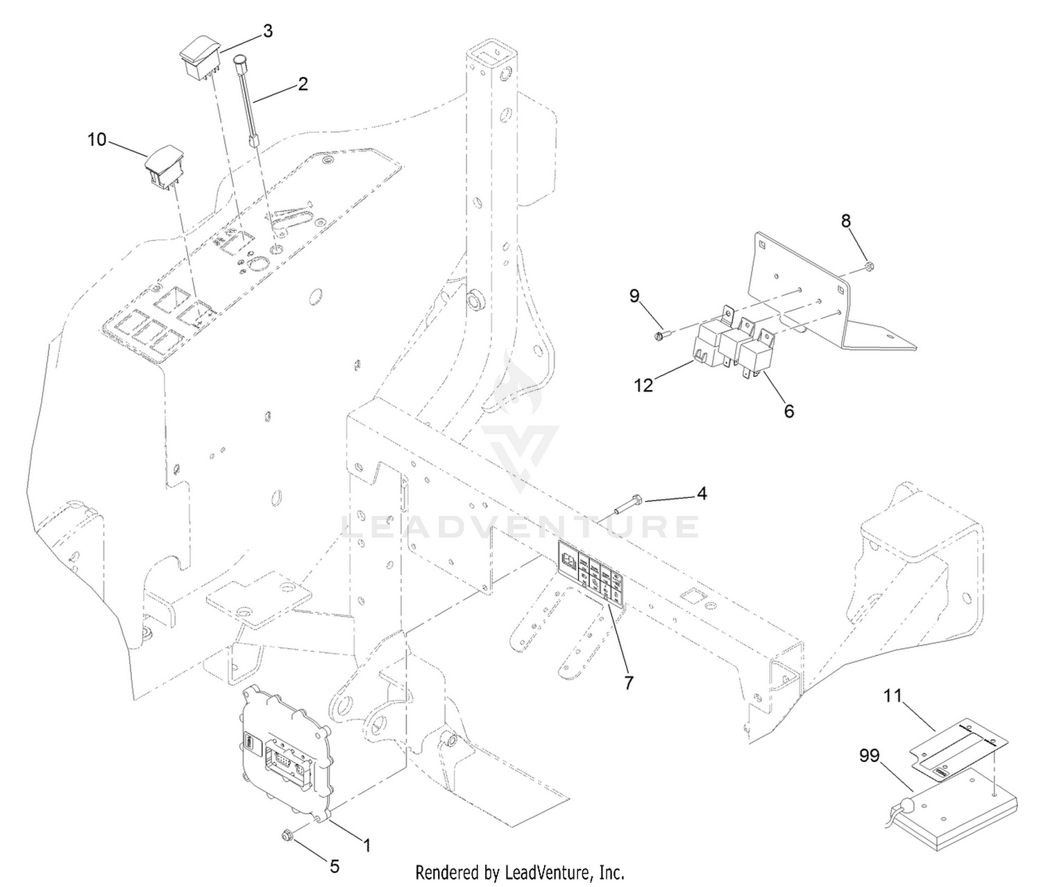 4 Wheel Drive Module Control and Relay Assembly